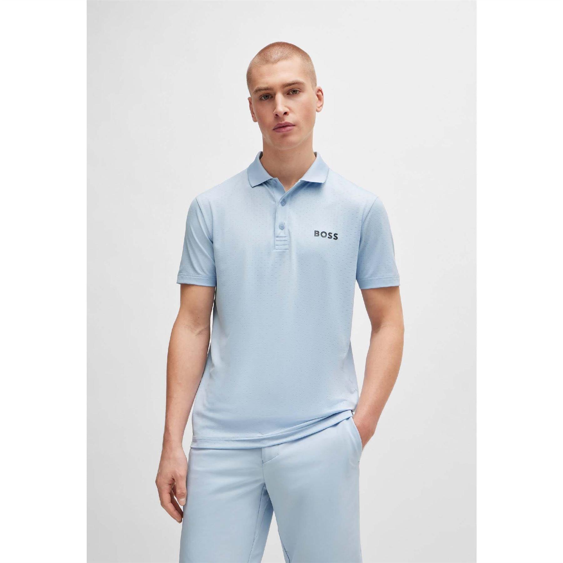 Purple - Boss - Paddytech Contrast Logo Polo Shirt - 4