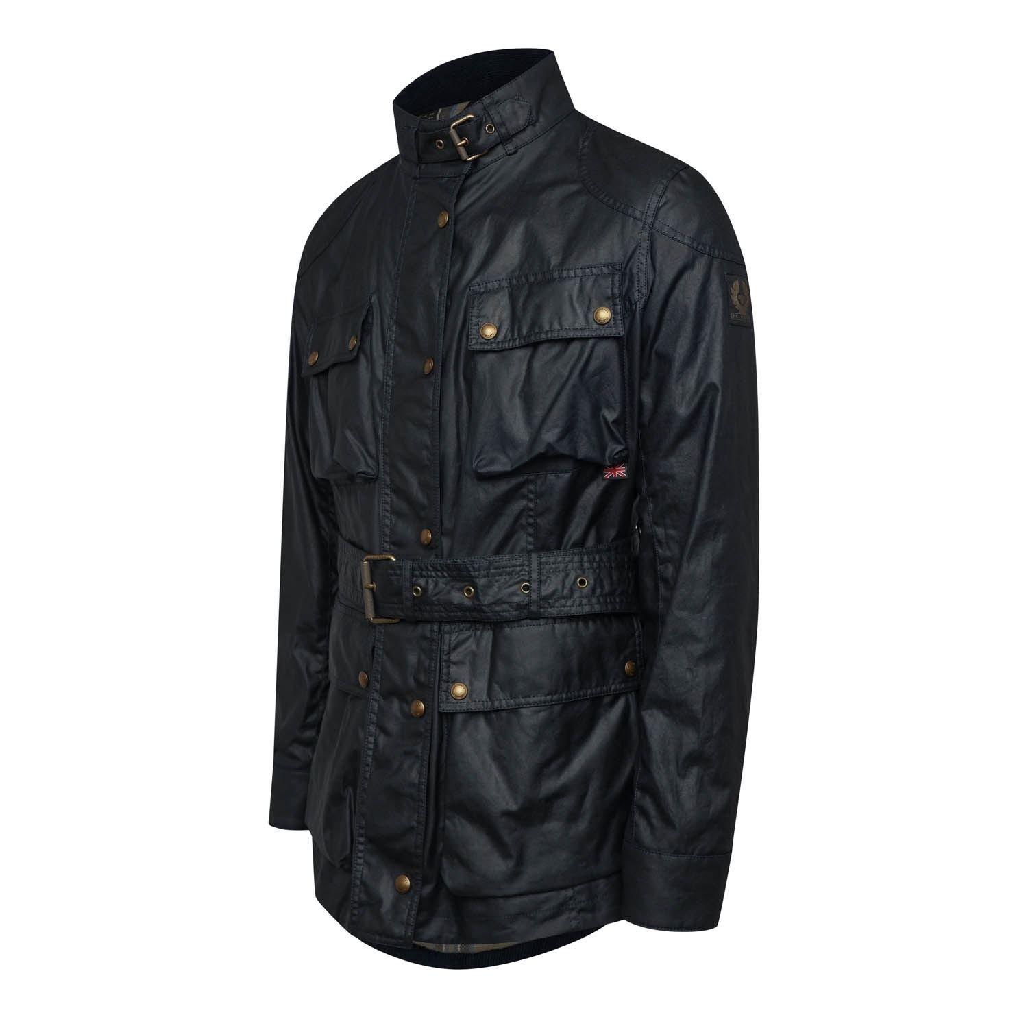 Navy - Belstaff - Waxed Cotton Trialmaster Jacket - 2
