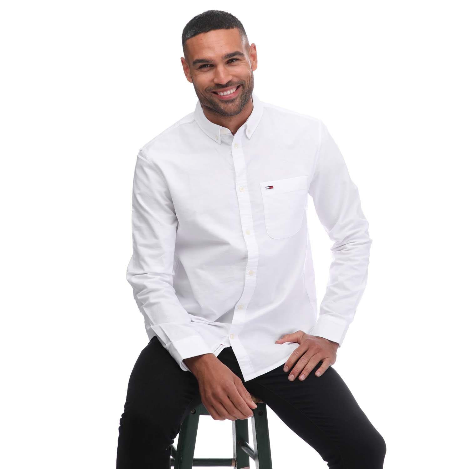 White - Tommy Hilfiger - Regular Oxford Shirt - 4