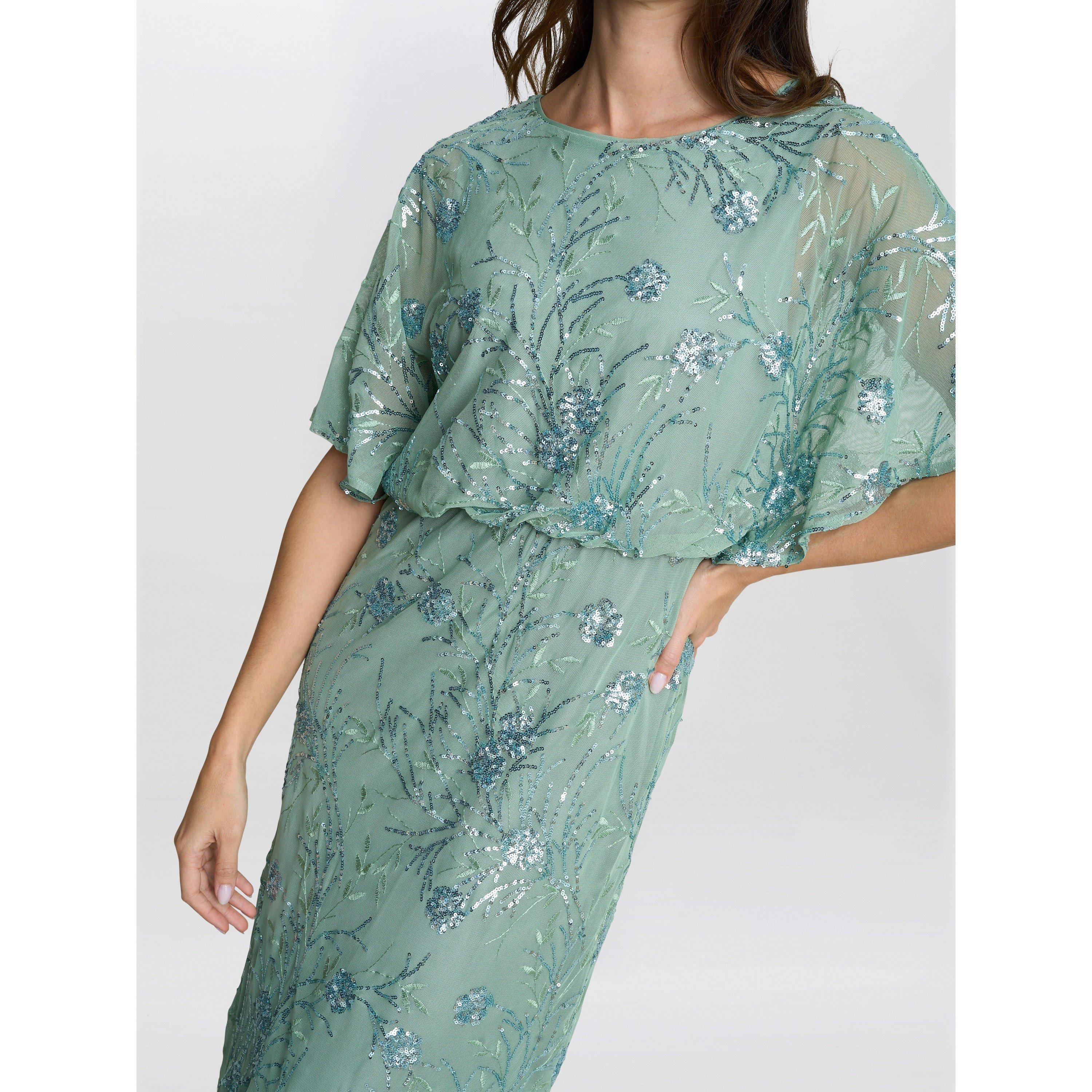 Sage - Gina Bacconi - Women's Ava Sequin Maxi Dress - 5