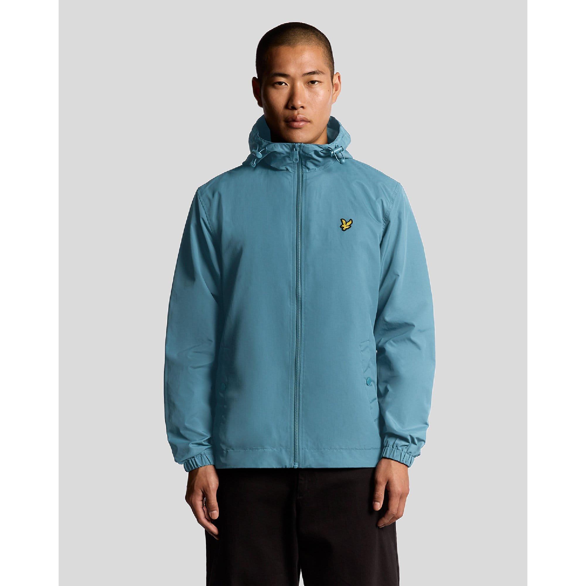 Blue - Lyle and Scott - Zip Through Hooded Jacket - 1
