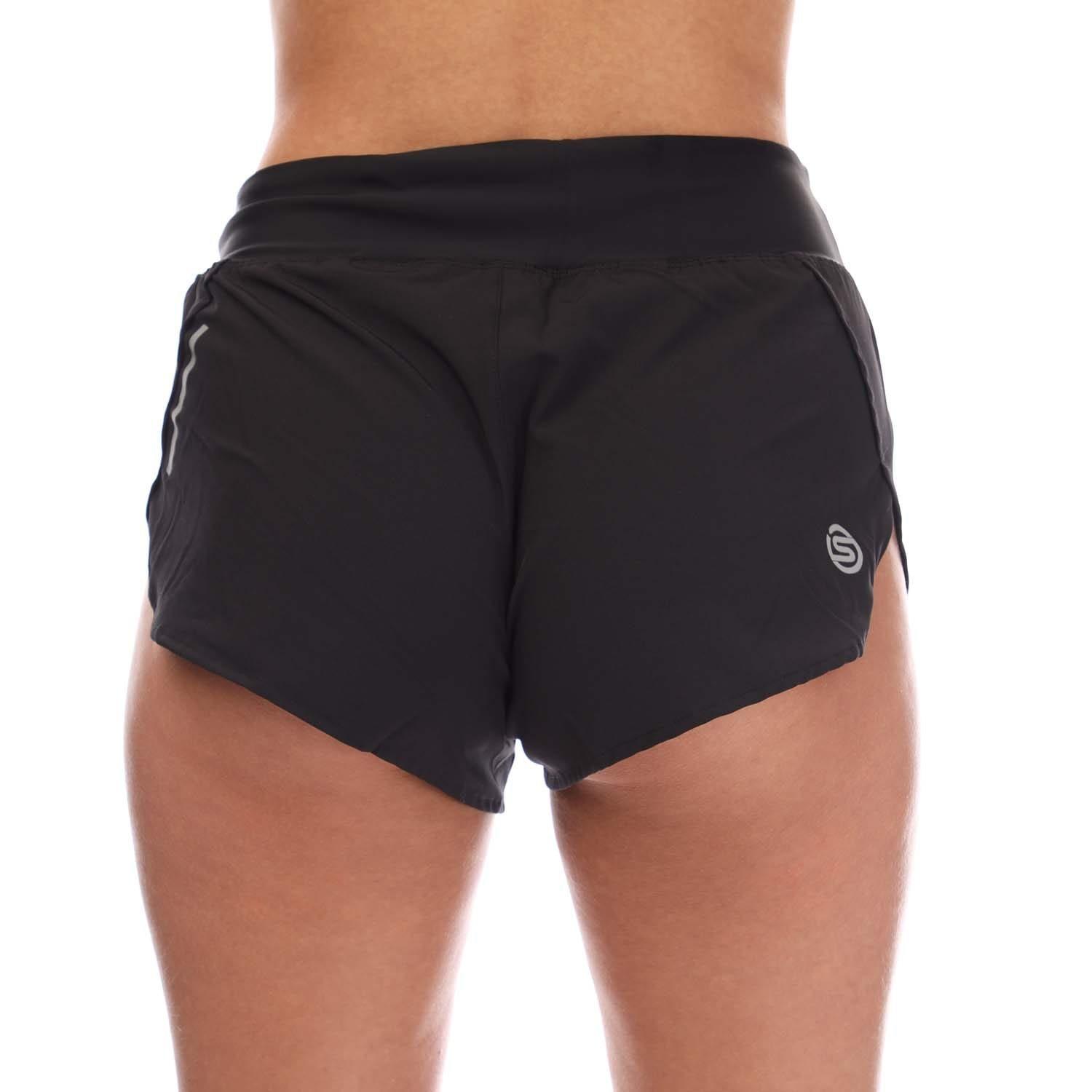 Black - Skins - Women's Fleece Jogger Shorts - 2
