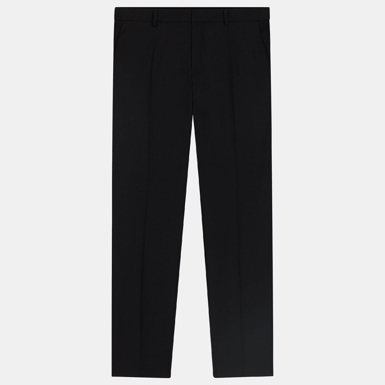 Black - Boss - H-Genius-MM-224 Slim-Fit Trousers - 1