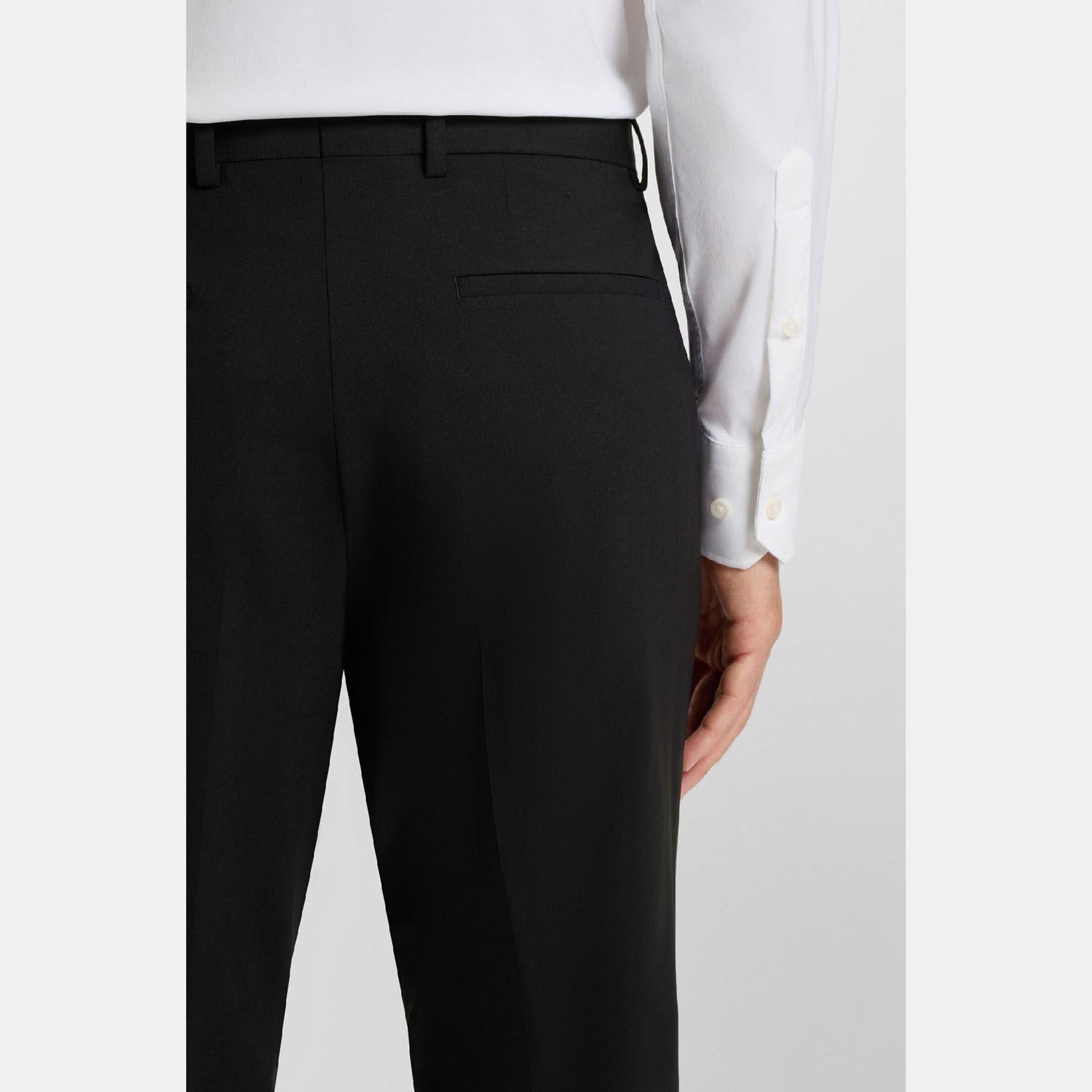 Black - Boss - H-Genius-MM-224 Slim-Fit Trousers - 3