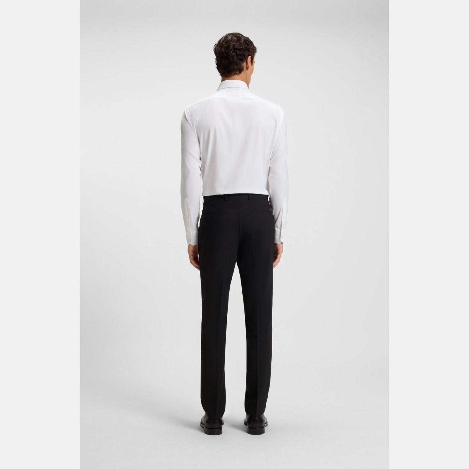 Black - Boss - H-Genius-MM-224 Slim-Fit Trousers - 5