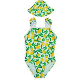 Threadbare Lemon Bikini Set and Hat