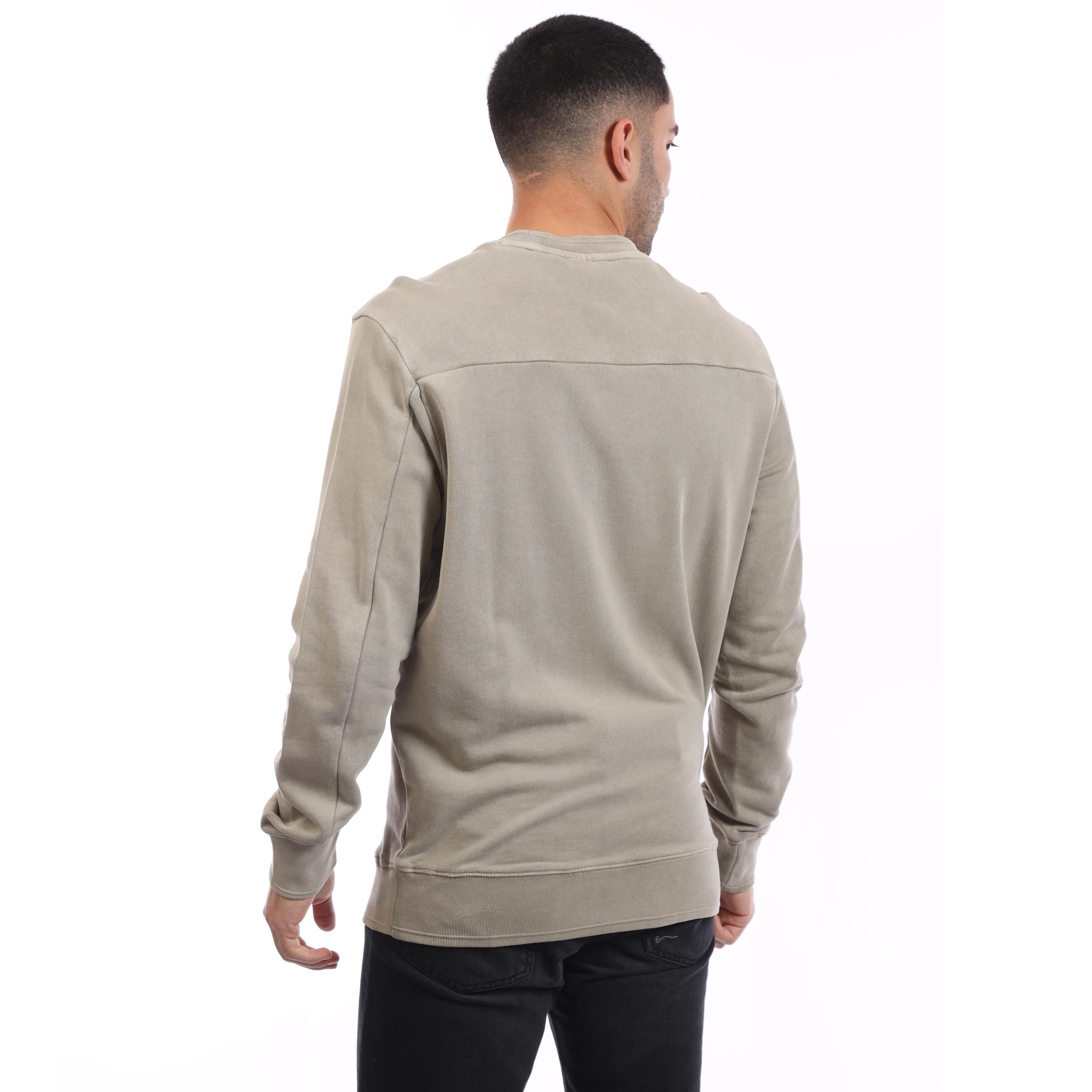Beige - Lyle and Scott - Natural Dye Crewneck Sweatshirt - 2