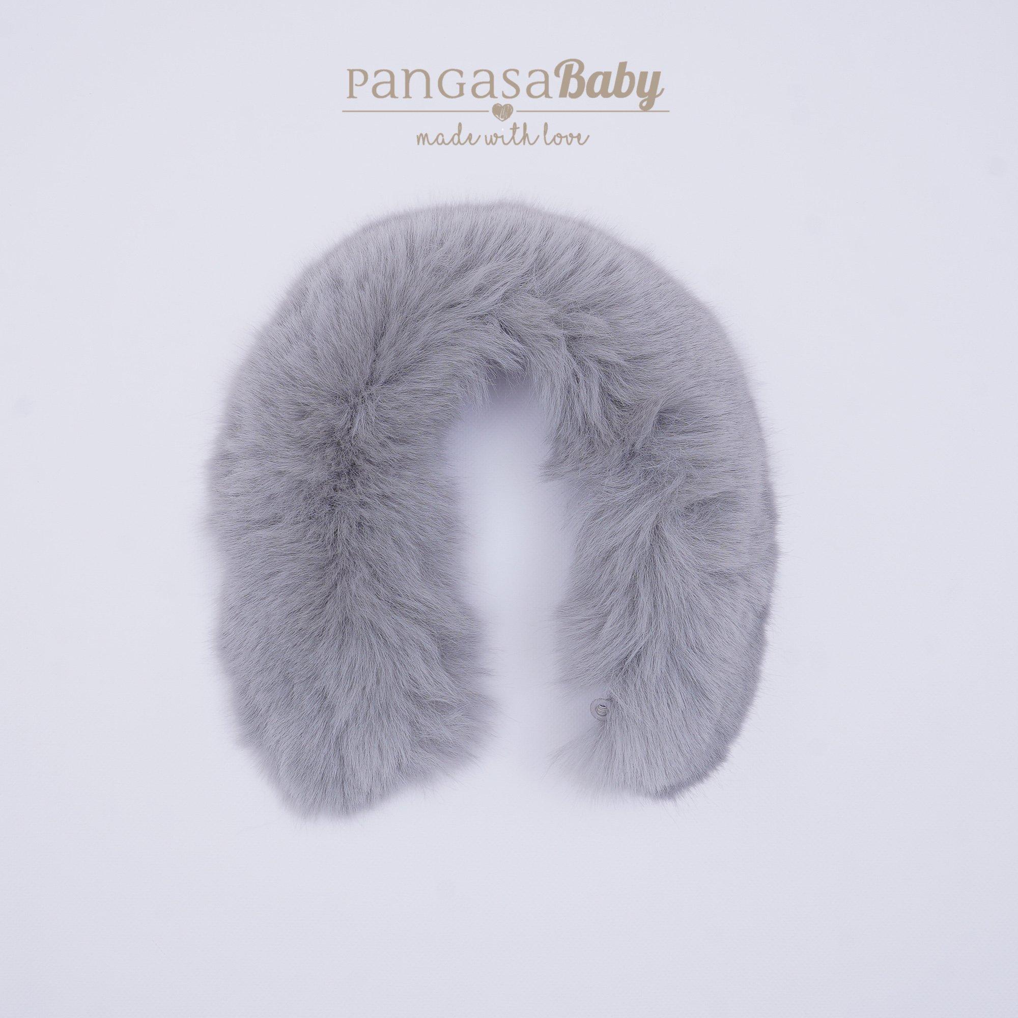 Grey 5 - Pangasa - Unisex Kids' Insulated Faux Fur Coat