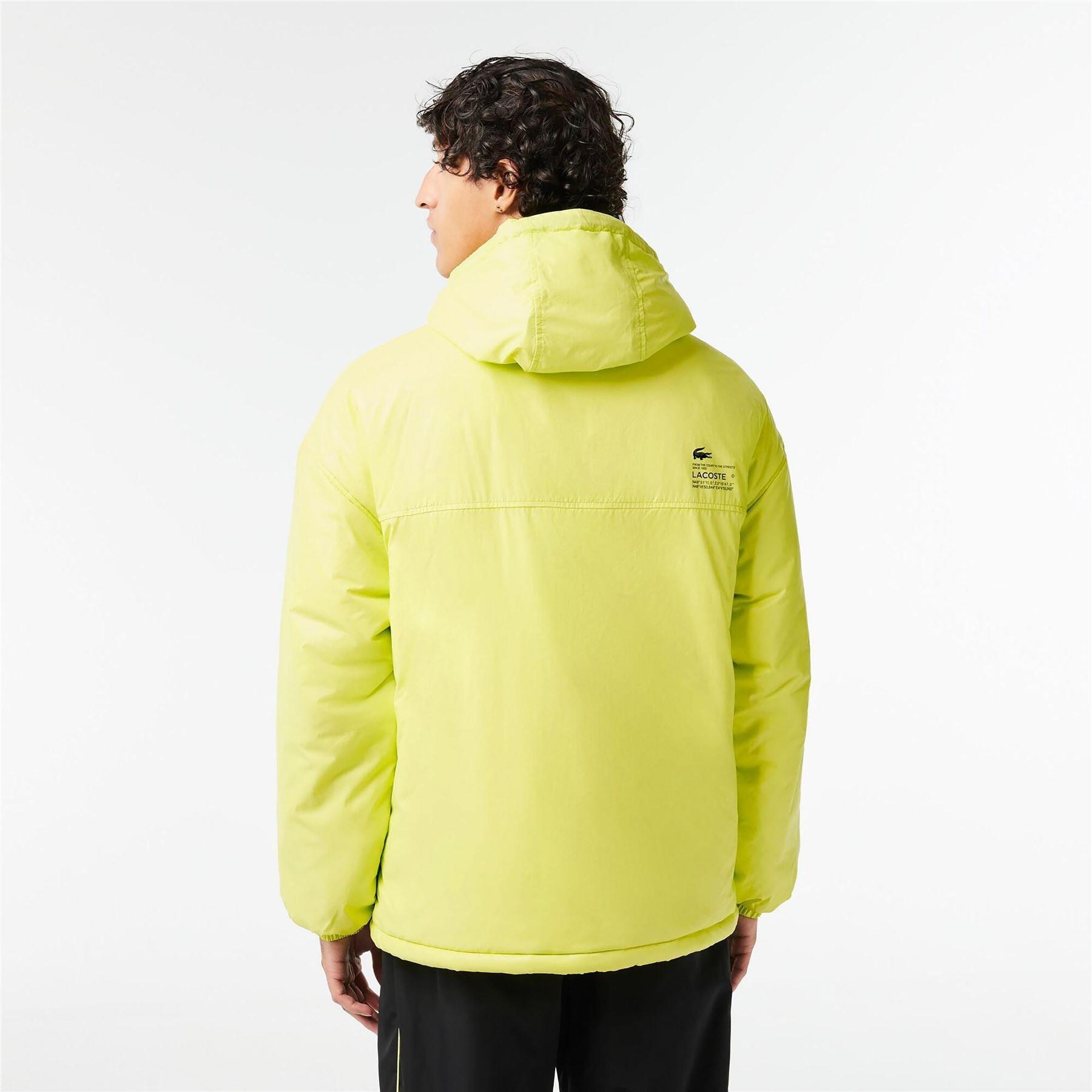 Yellow - Lacoste - Padded Popover Hooded Jacket - 2