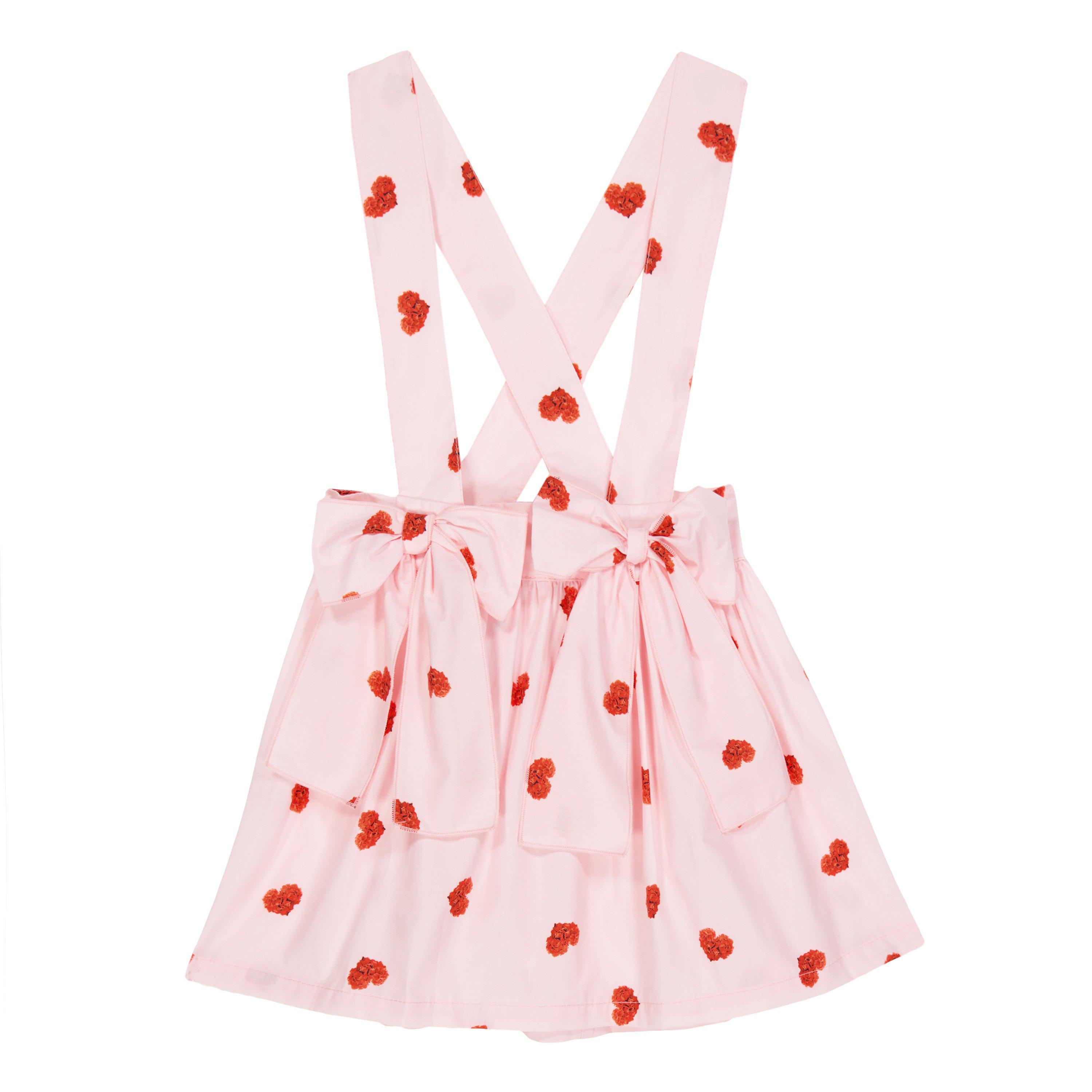 Pink - Phi - Kids' Heart Pinafore Dress - 1