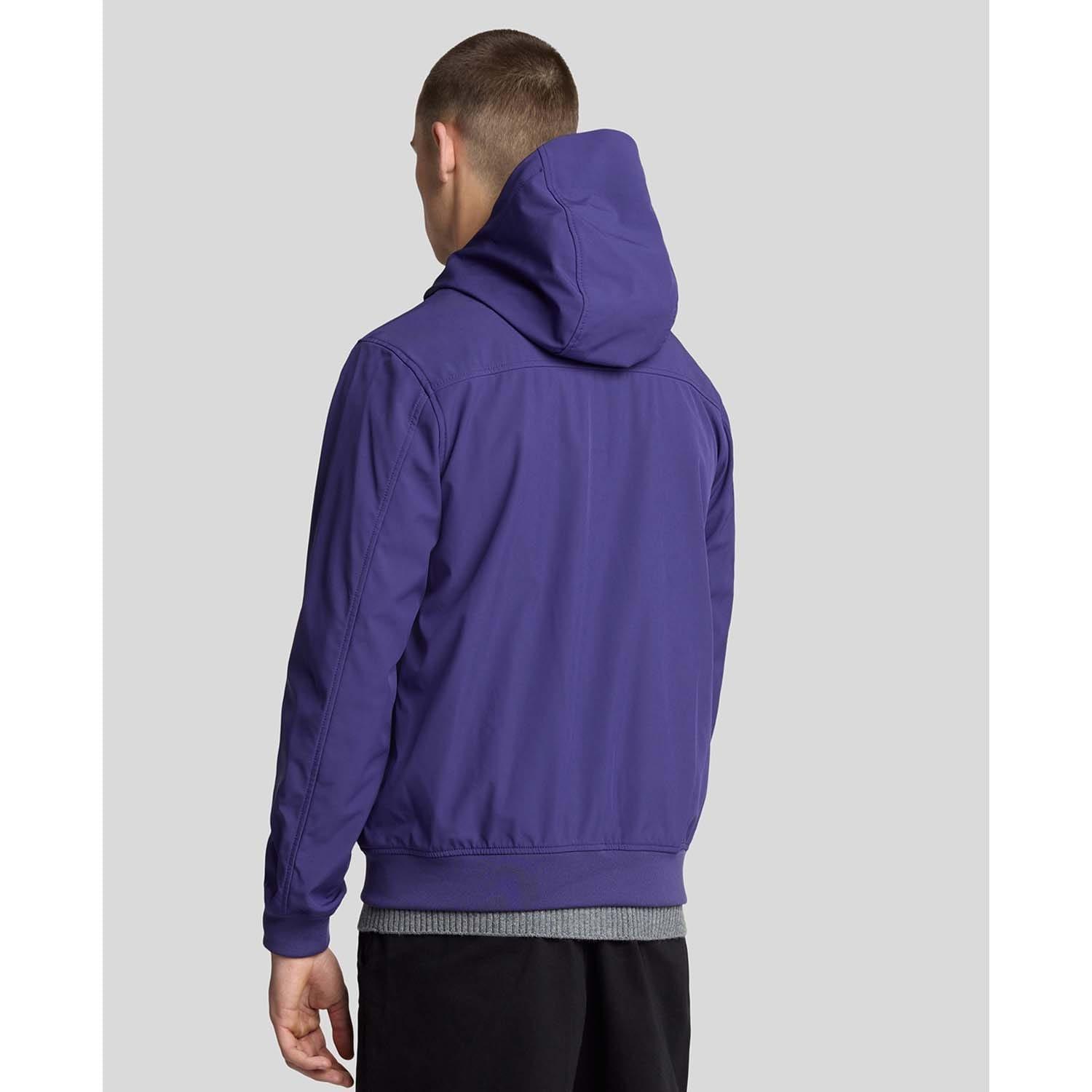 Purple - Lyle and Scott - Mesh Back Lined Softshell Jacket - 3