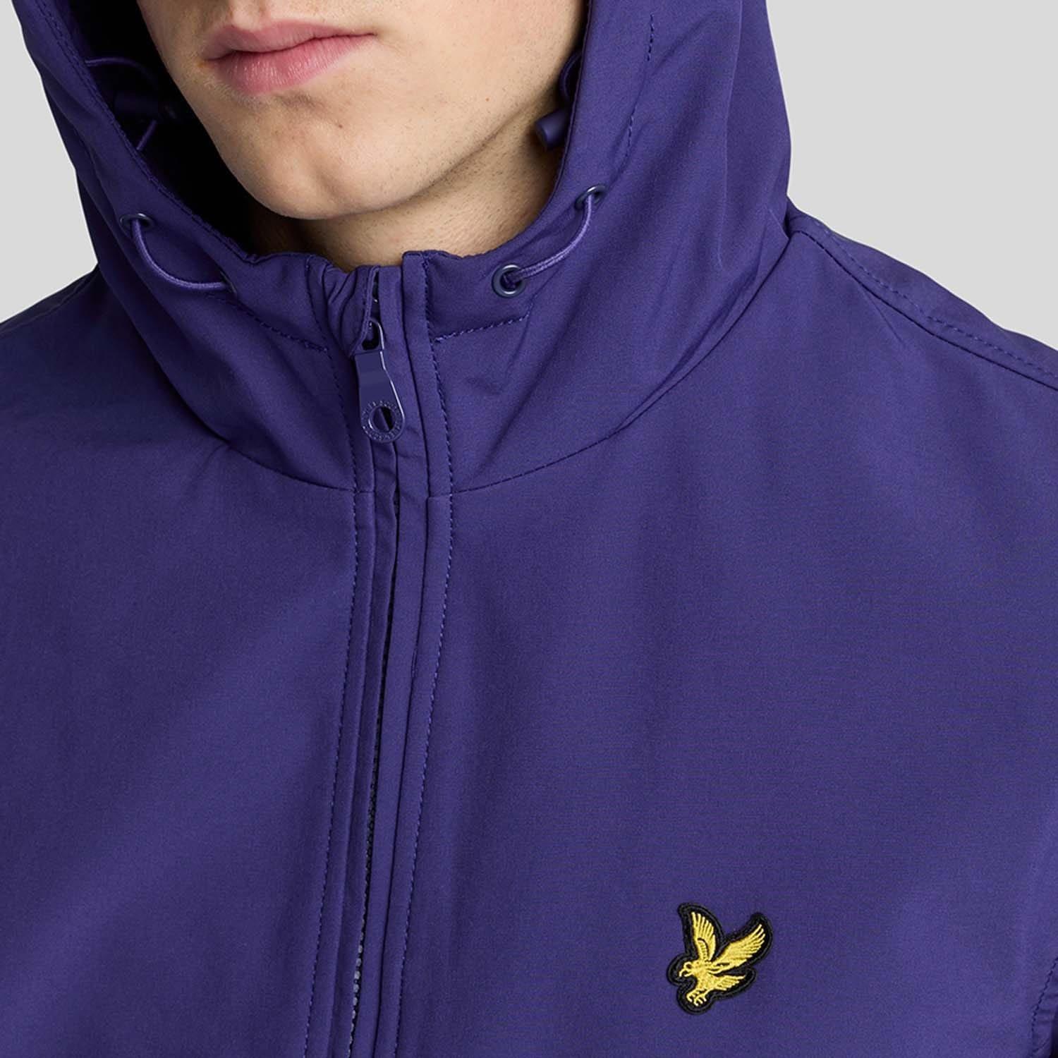 Purple - Lyle and Scott - Mesh Back Lined Softshell Jacket - 4