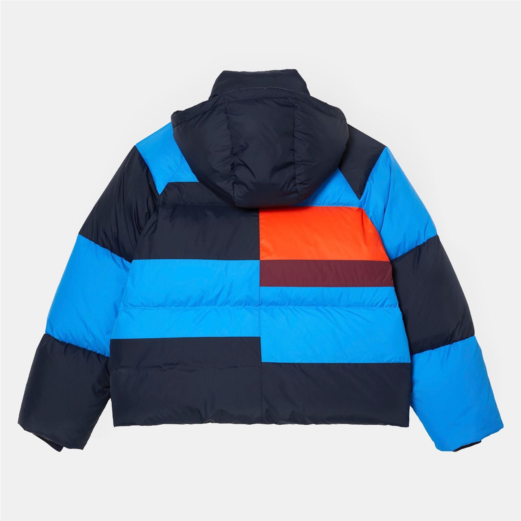 Navy - Lacoste - Oversized Removable Hood Puffer Jacket - 2