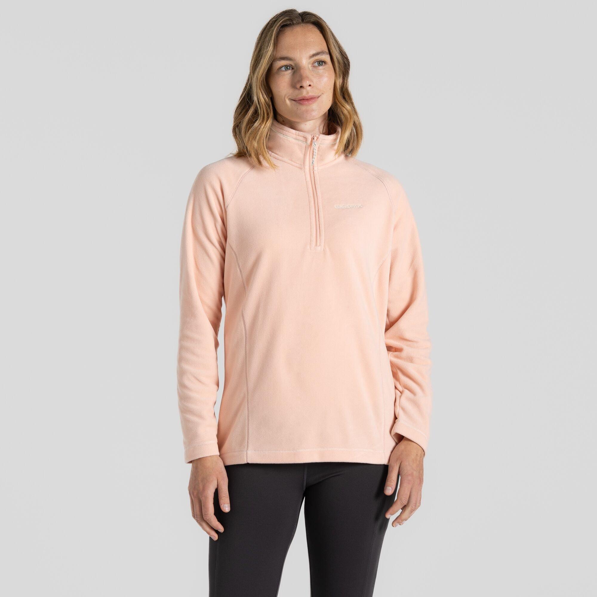 Pink Peach - Craghoppers - Women's Miska Quarter-Zip Fleece - 1