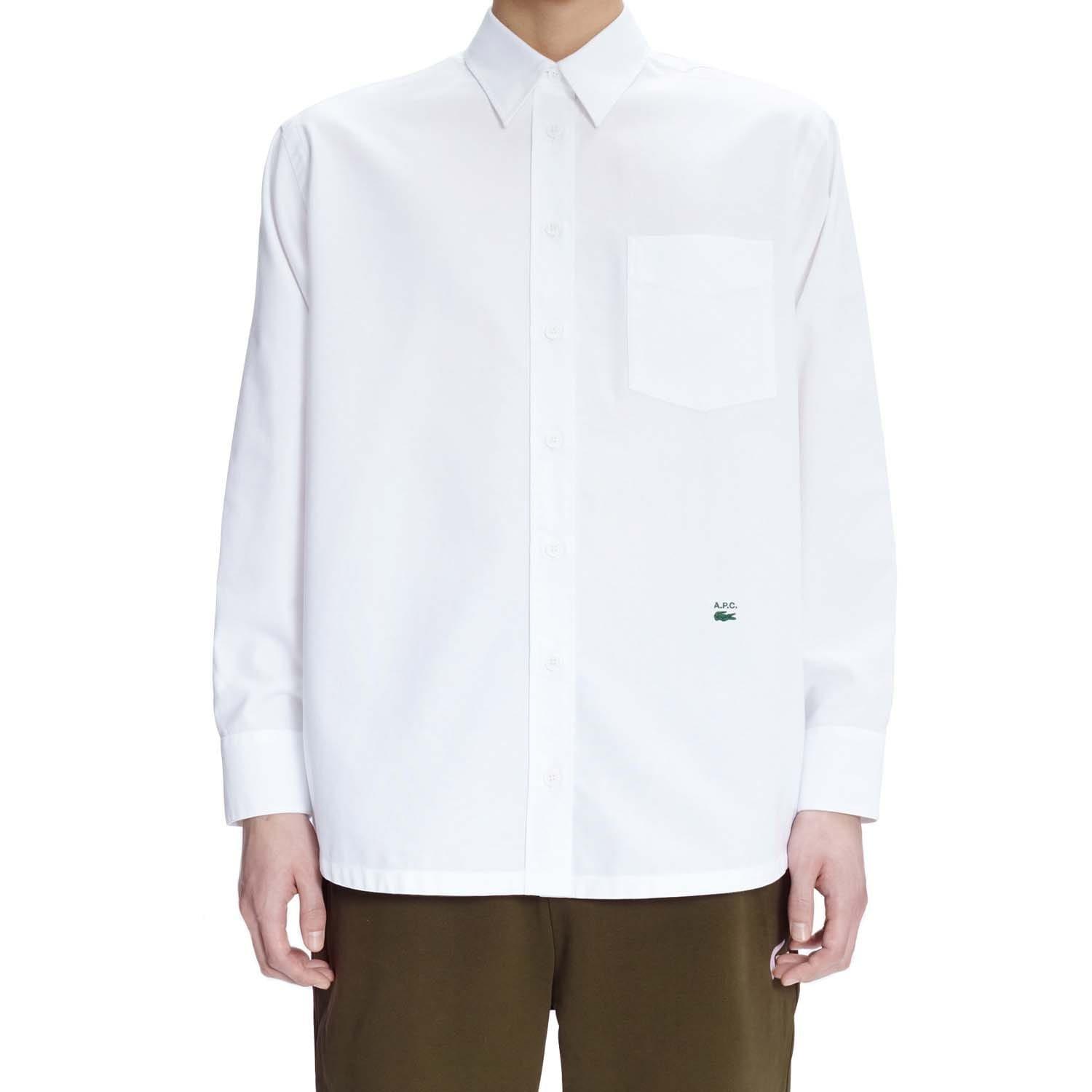 White - Lacoste - x A.P.C. Relaxed Fit Cotton Shirt - 1