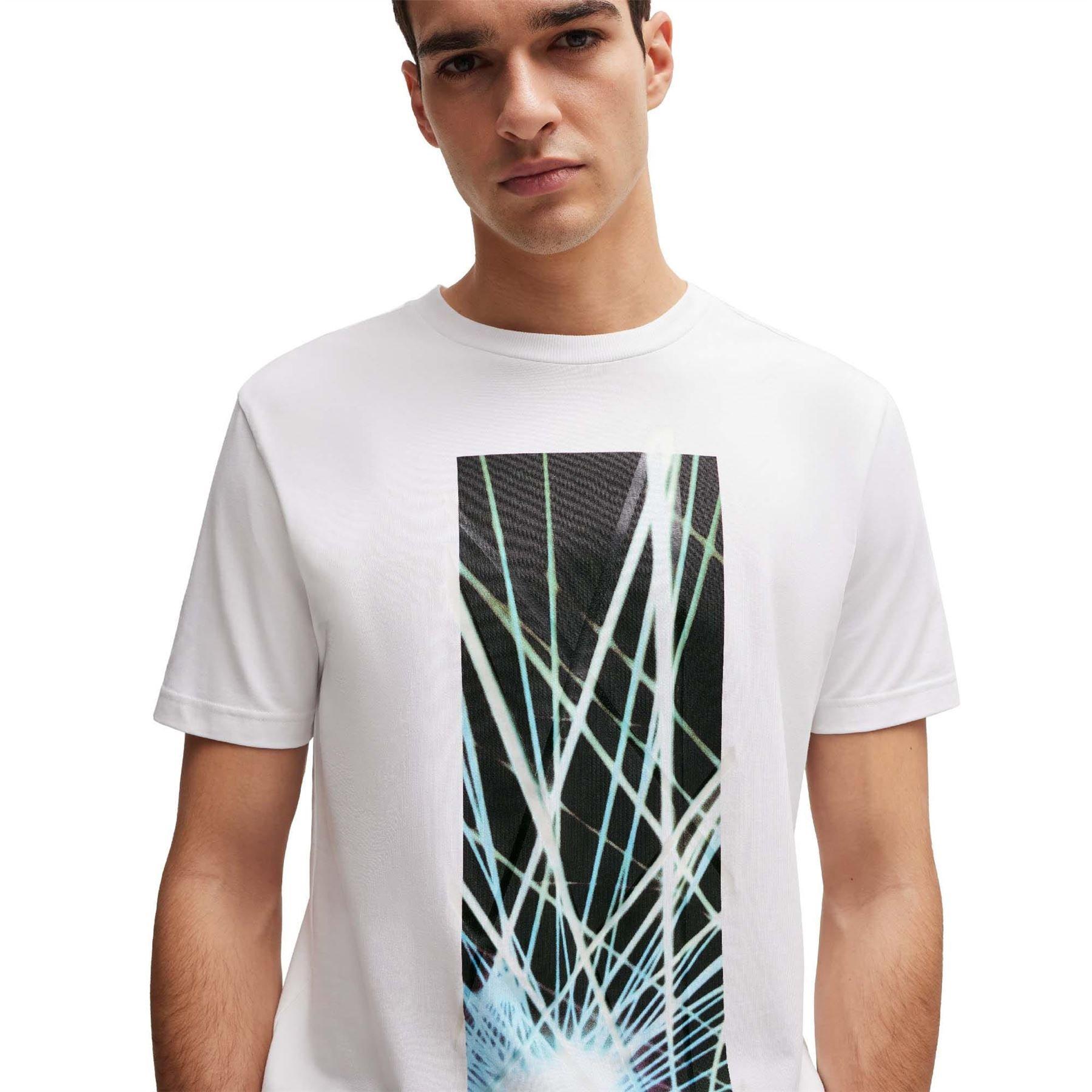 White - Boss - Seasonal Artwork T-Shirt - 3