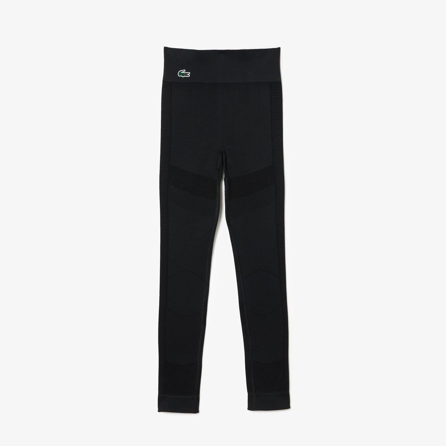 Black - Lacoste - Seamless Absorbent Sport Leggings - 4