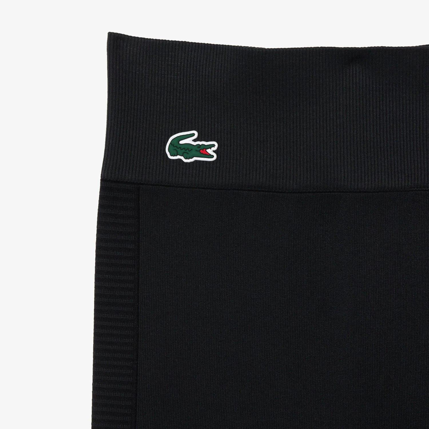 Black - Lacoste - Seamless Absorbent Sport Leggings - 5
