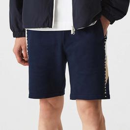 Lacoste Lettered Bands Fleece Bermuda Shorts