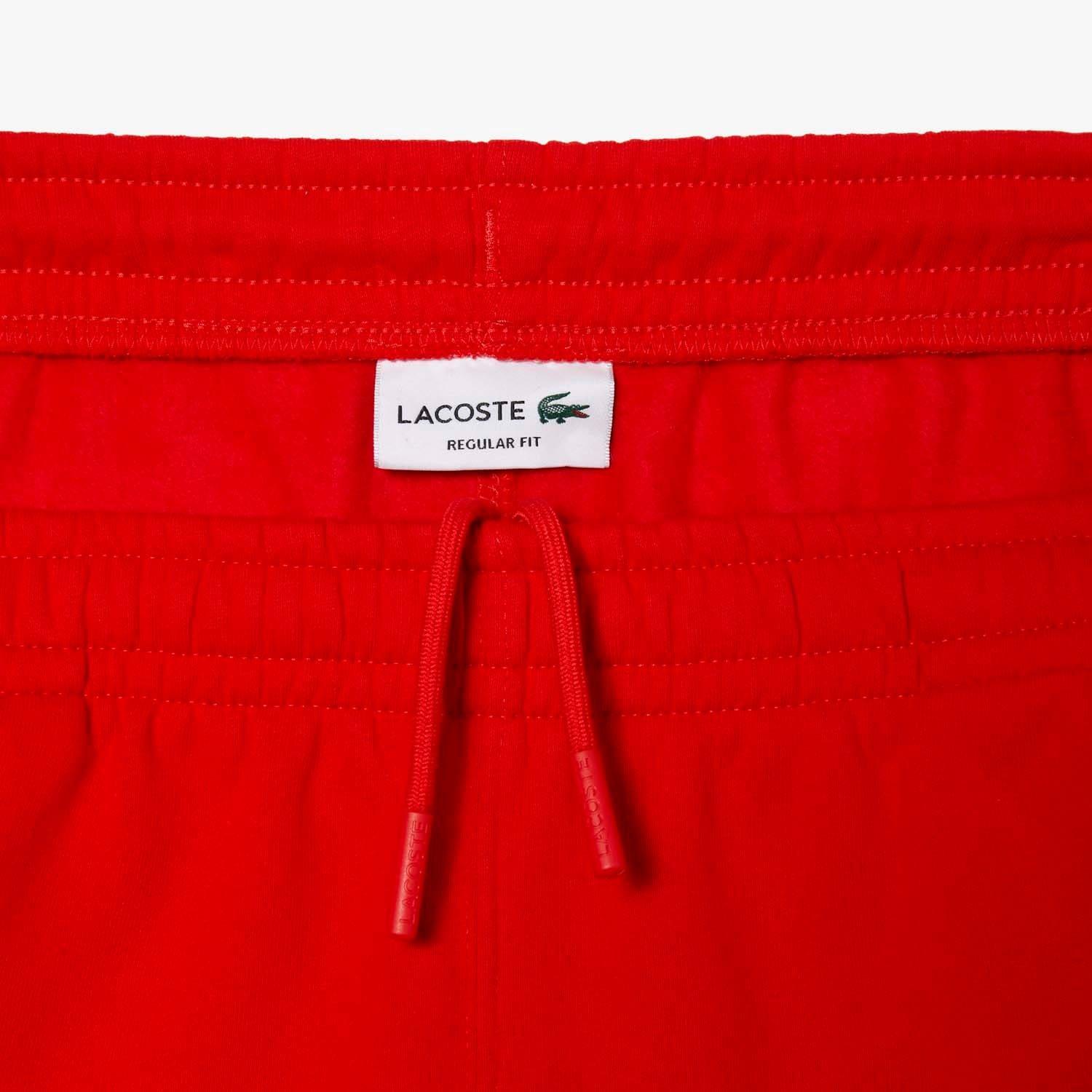Orange - Lacoste - Cotton Flannel Jogger Shorts - 4