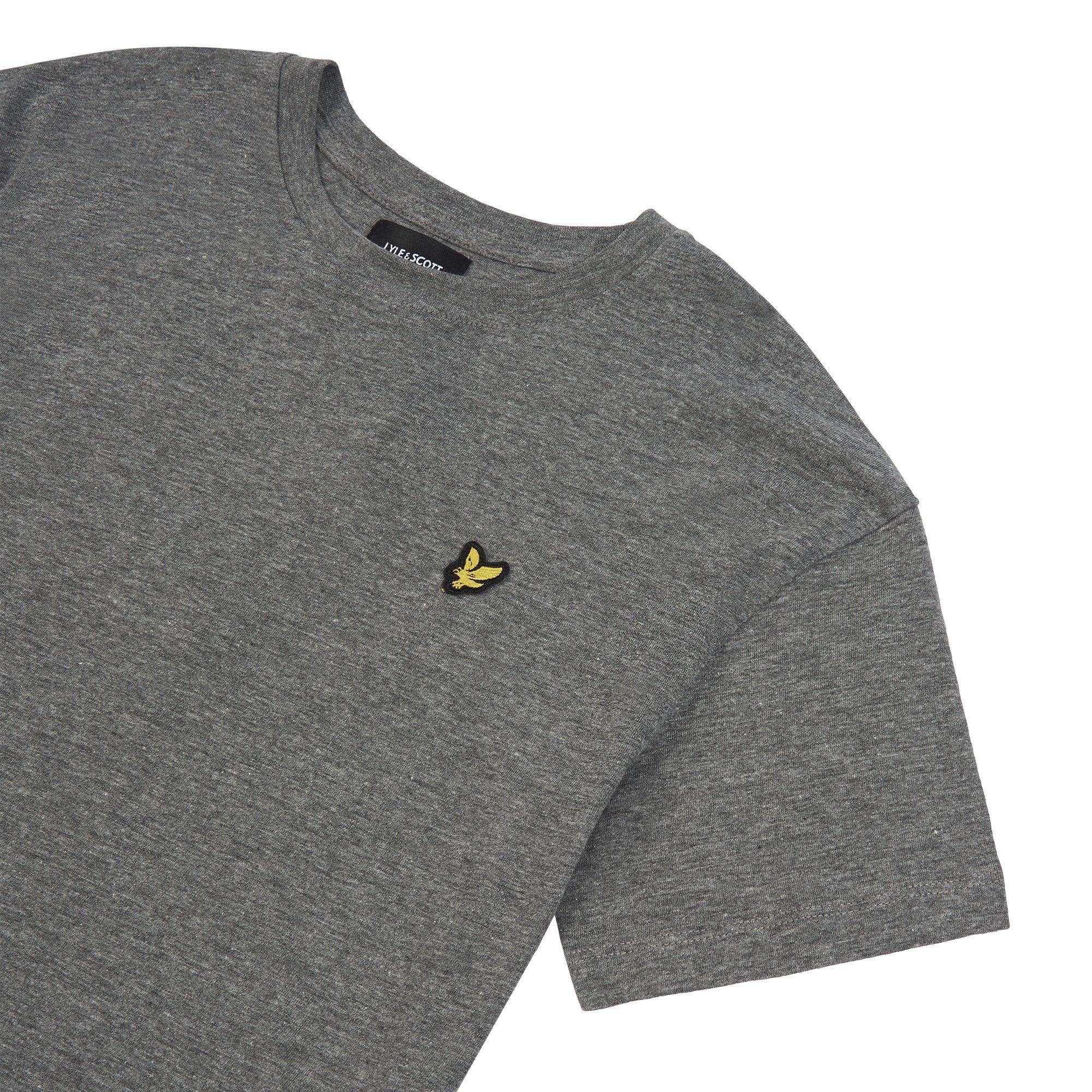 Smoke Grey Marl - Lyle and Scott - Oversized T-Shirt Junior Boys - 3