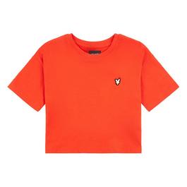 Lyle and Scott Boxy Crop T-Shirt Junior Girls