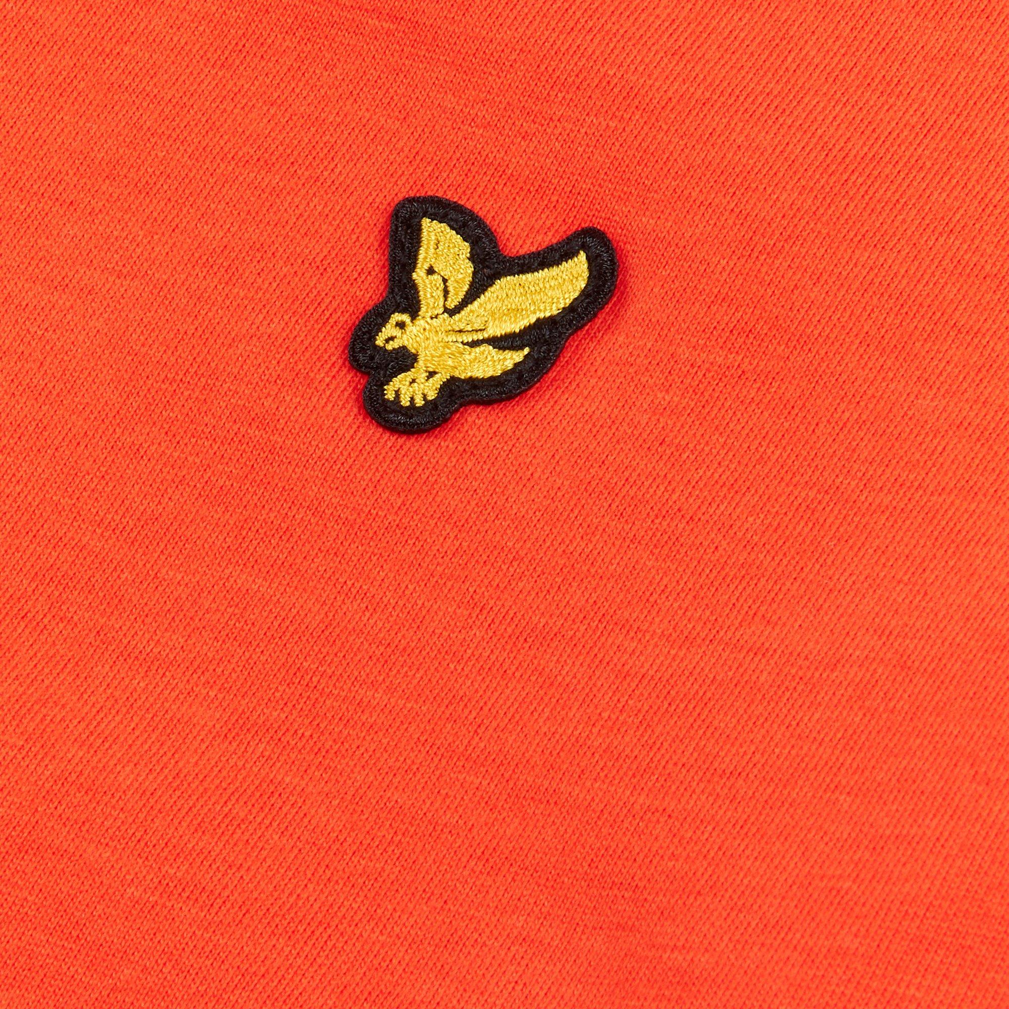 Mandarin Red - Lyle and Scott - Boxy Crop T-Shirt Junior Girls - 3