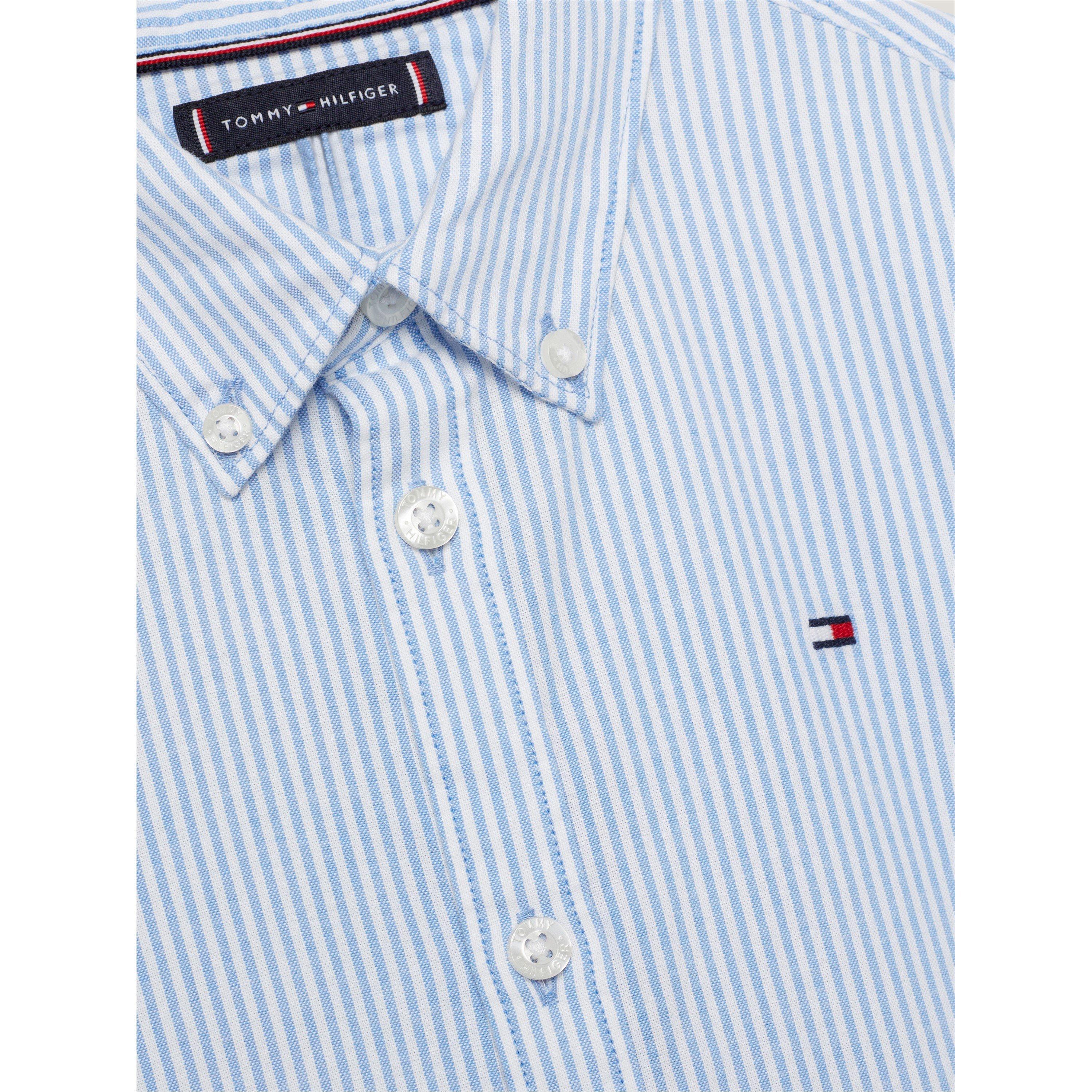 Blau/Weiß - Tommy Hilfiger - Flex Ithaca Long Sleeve Shirt Junior - 2