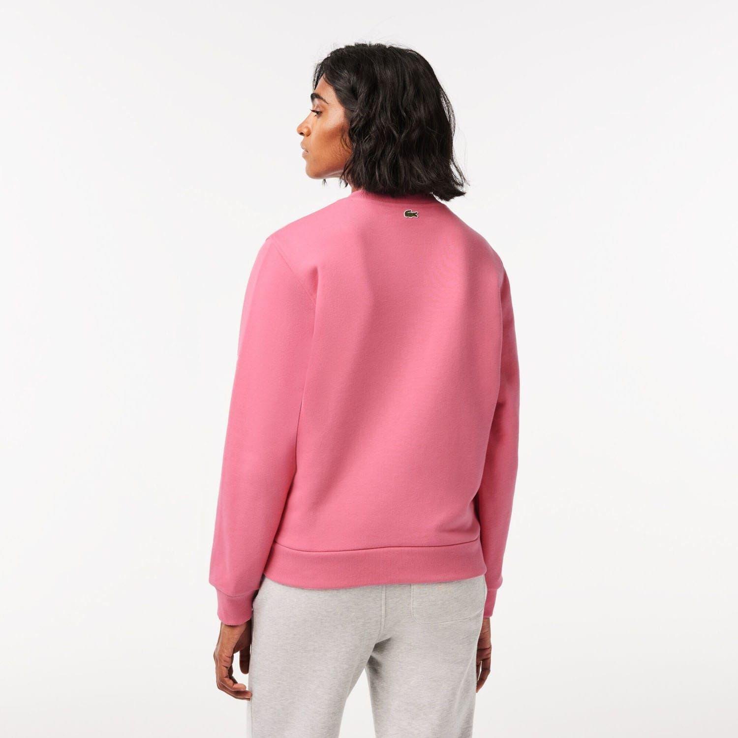 Pink - Lacoste - Loose Fit Organic Cotton Fleece Sweatshirt - 2