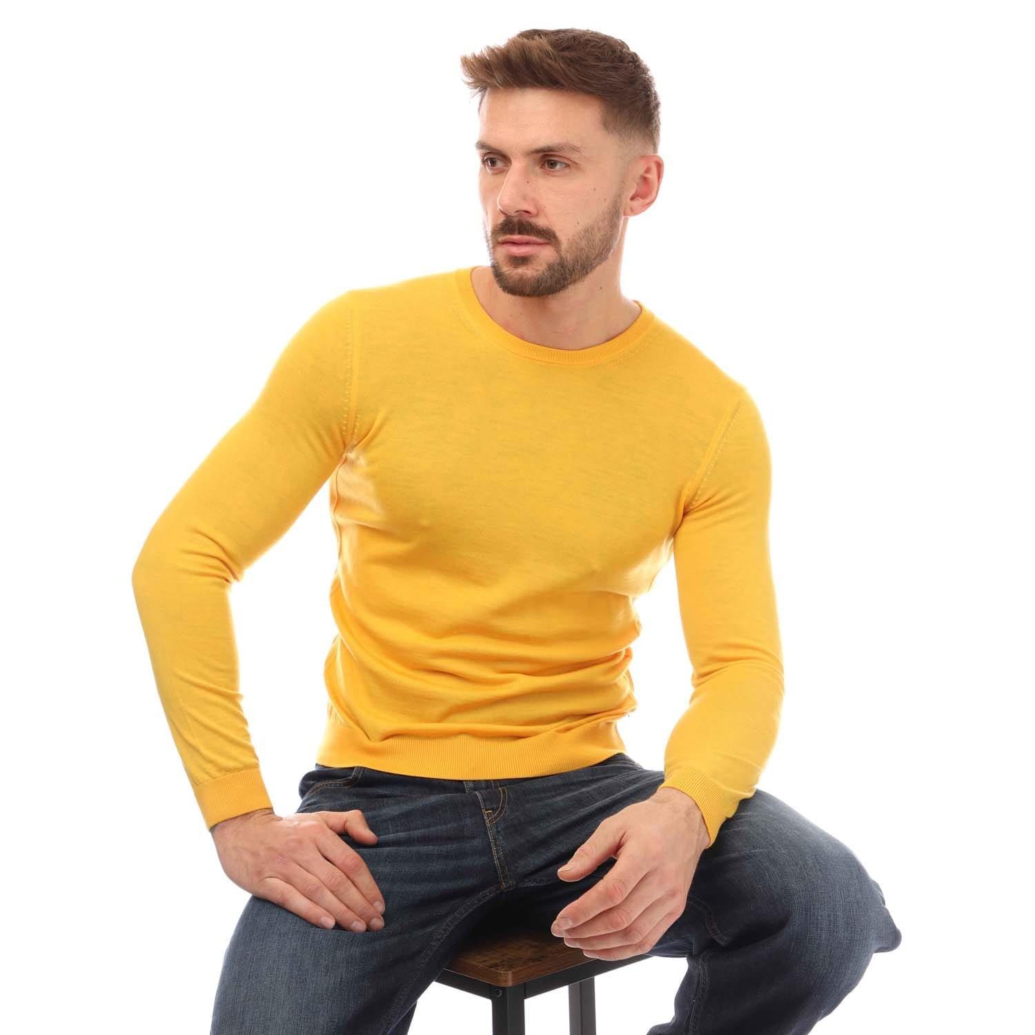 Yellow - Boss - Leno-P Sweater - 4