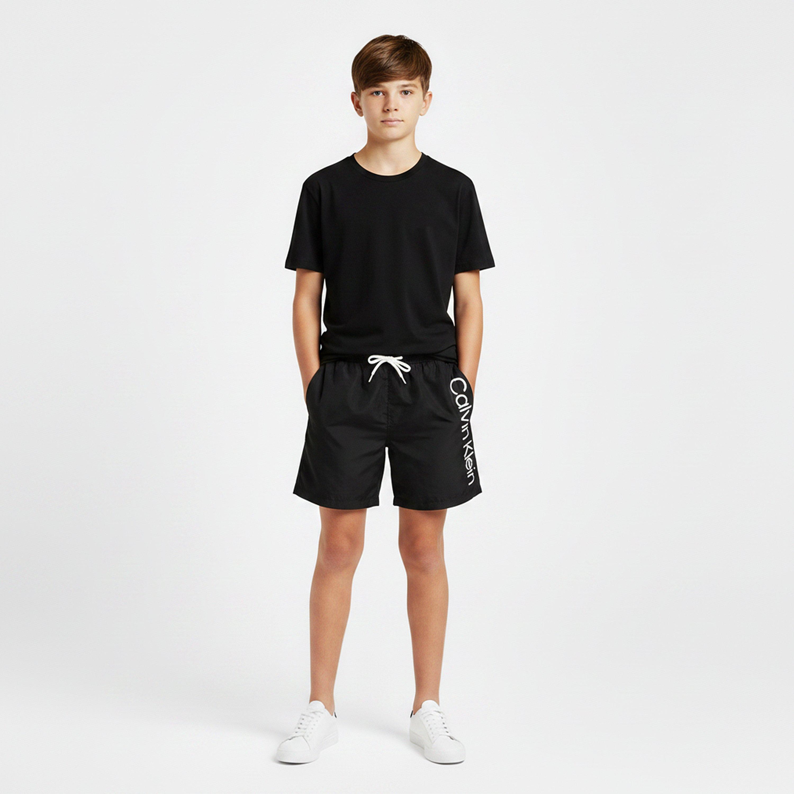 Black - Calvin Klein - Kids' Swim Shorts - 3