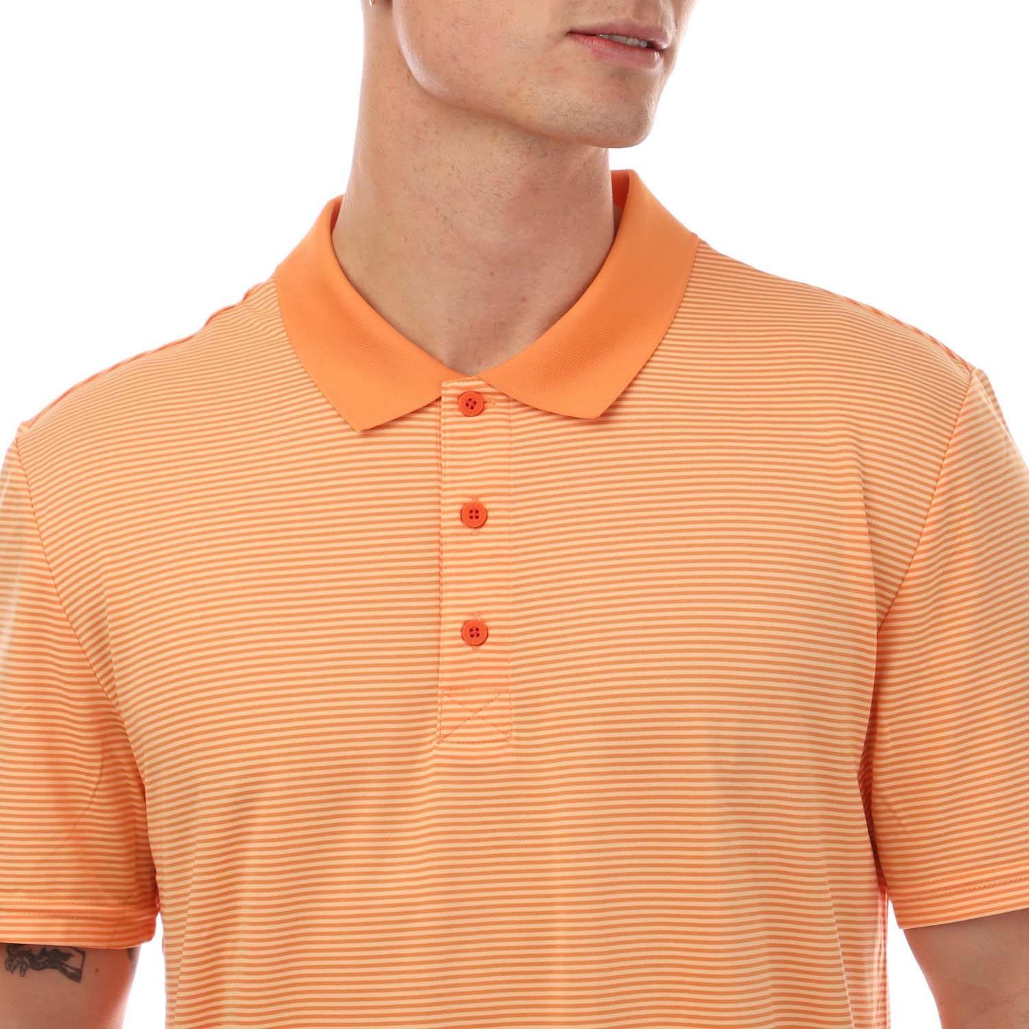 Orange - Lyle and Scott - Golf Microstripe Polo Shirt - 2