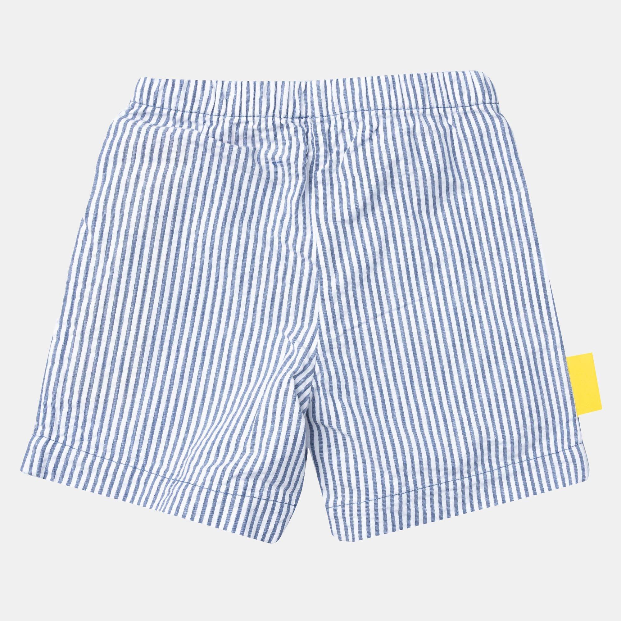 Blue - Off White - Funny Shorts - 2