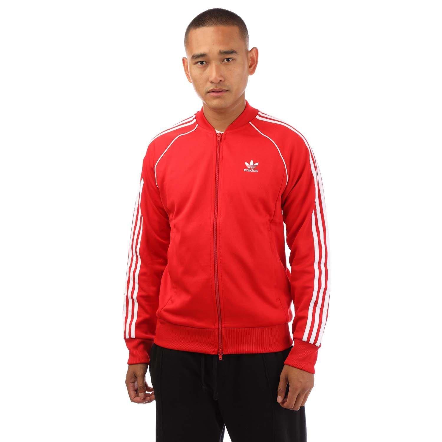 Adidas Originals Men's Adicolor Classics Sst Track Jacket - Red - XS