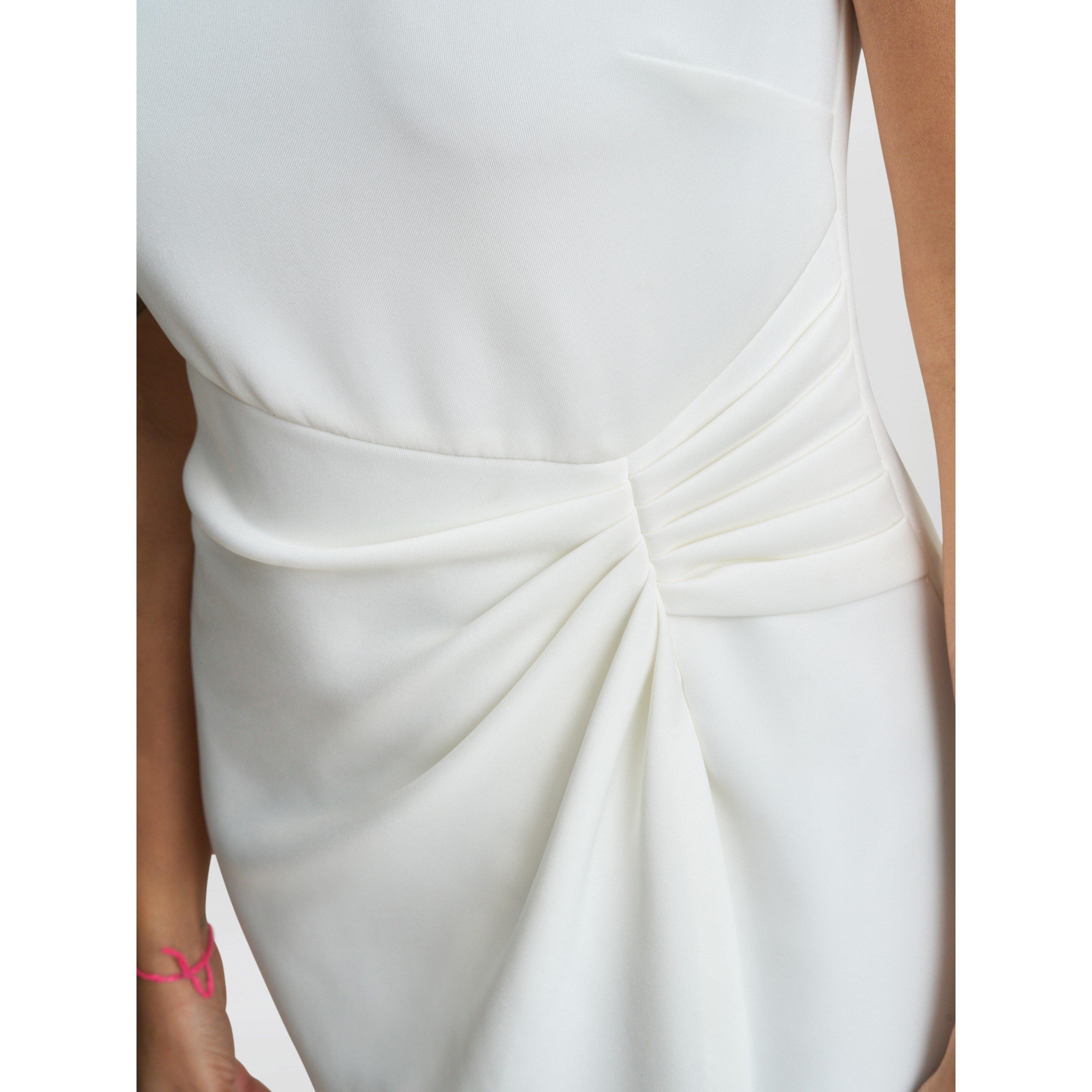 Ivory - Gina Bacconi - Sansa Wrap Dress With Beaded Neck - 4