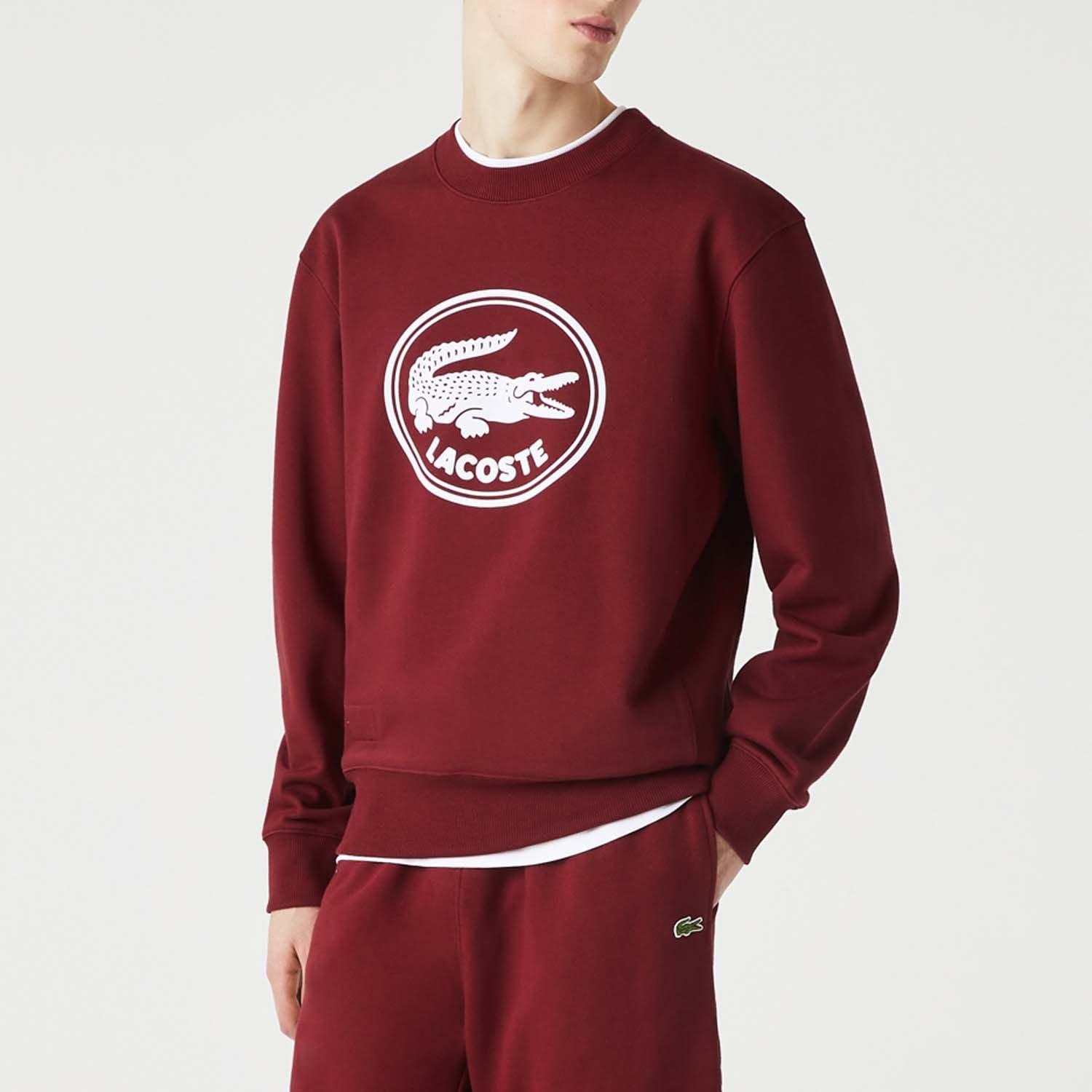 Red - Lacoste - Organic Cotton Fleece Joggings Pants - 2