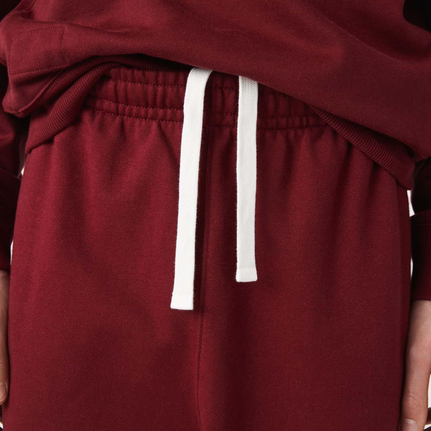 Red - Lacoste - Organic Cotton Fleece Joggings Pants - 4