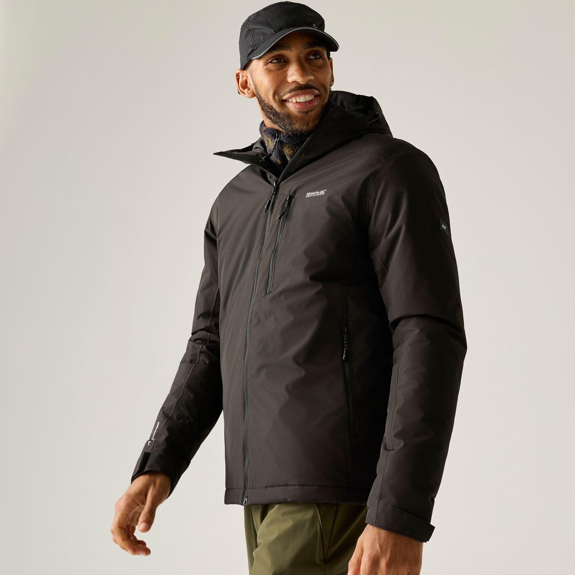 Black - Regatta - Mens Allston Waterproof Jacket - 2