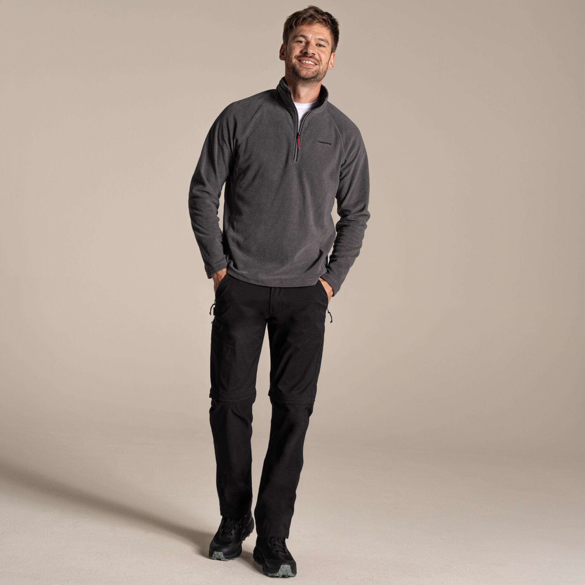 Blkpepp Marl - Craghoppers - Mens Corey VI Quick-Drying Half Zip Fleece - 3