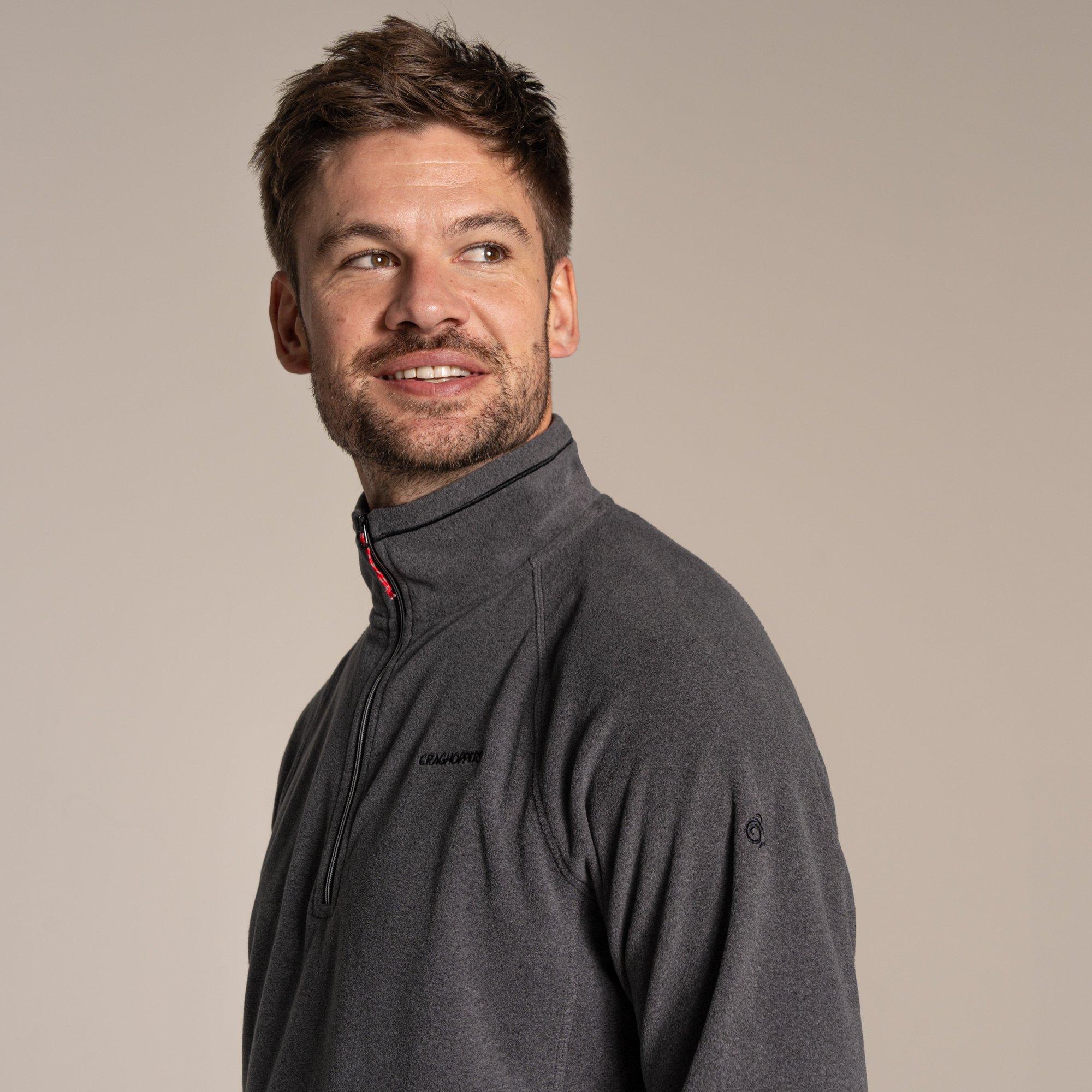 Blkpepp Marl - Craghoppers - Mens Corey VI Quick-Drying Half Zip Fleece - 5