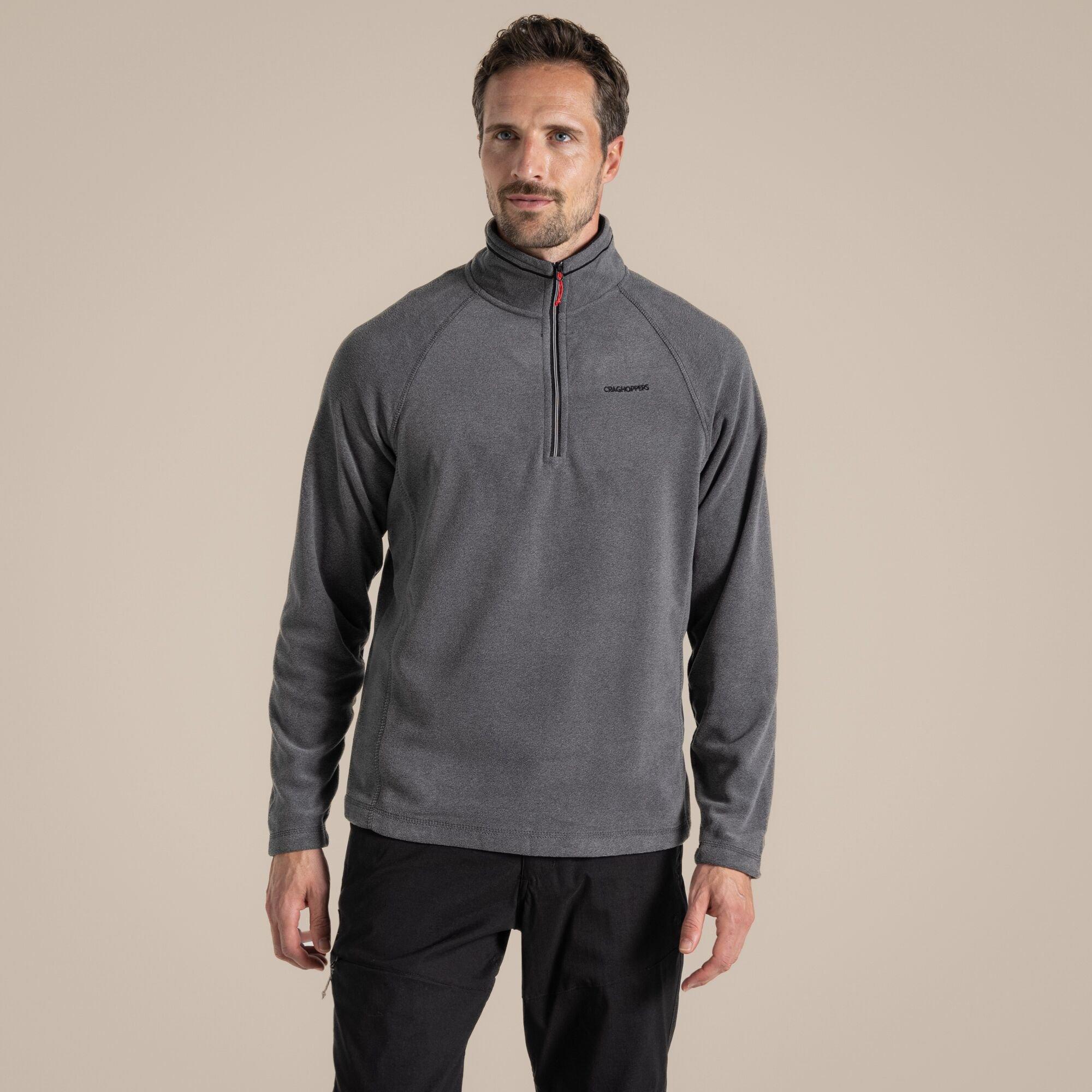 Blkpepp Marl - Craghoppers - Mens Corey VI Quick-Drying Half Zip Fleece - 6