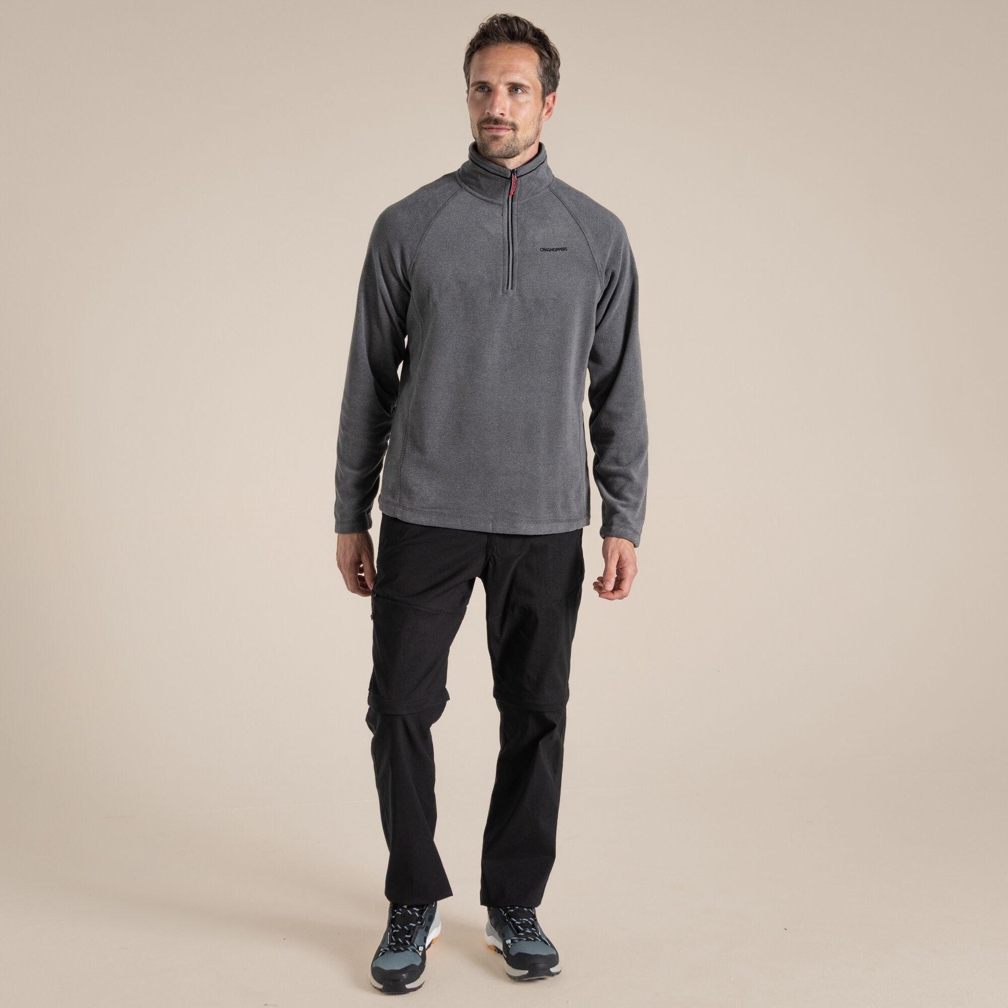 Blkpepp Marl - Craghoppers - Mens Corey VI Quick-Drying Half Zip Fleece - 7