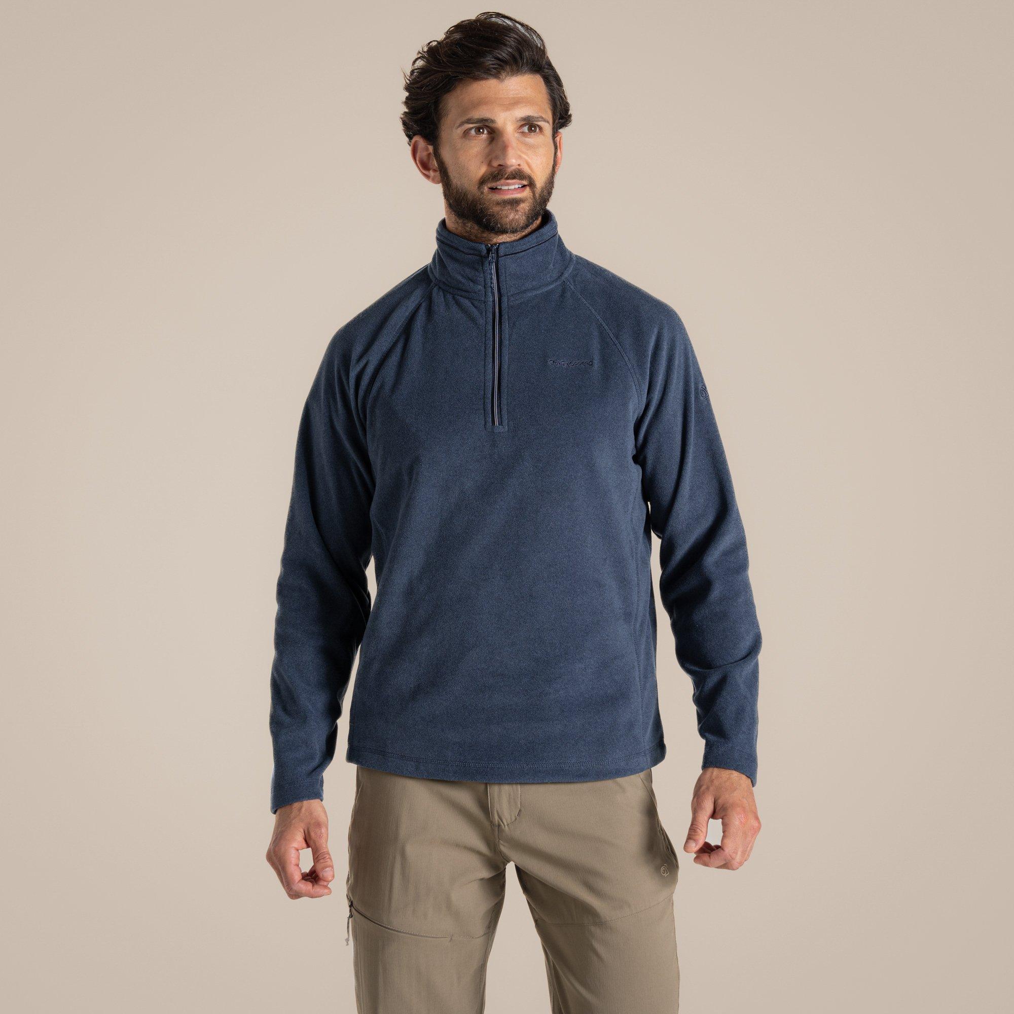 Craghoppers Men's Blue Navy Ml Corey Vi Quick-Drying Half Zip Fleece - 4XL