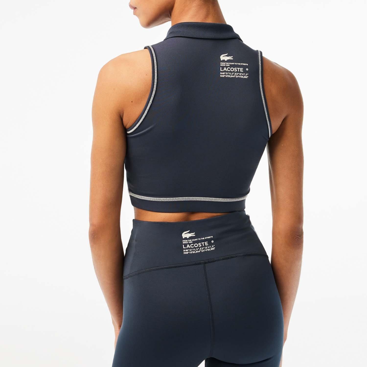 Blue - Lacoste - Sport Polo Style Sports Bra - 3