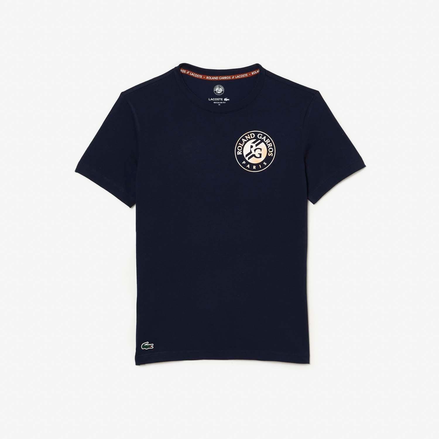 Blue - Lacoste - Roland Garros Edition Logo T-Shirt - 3