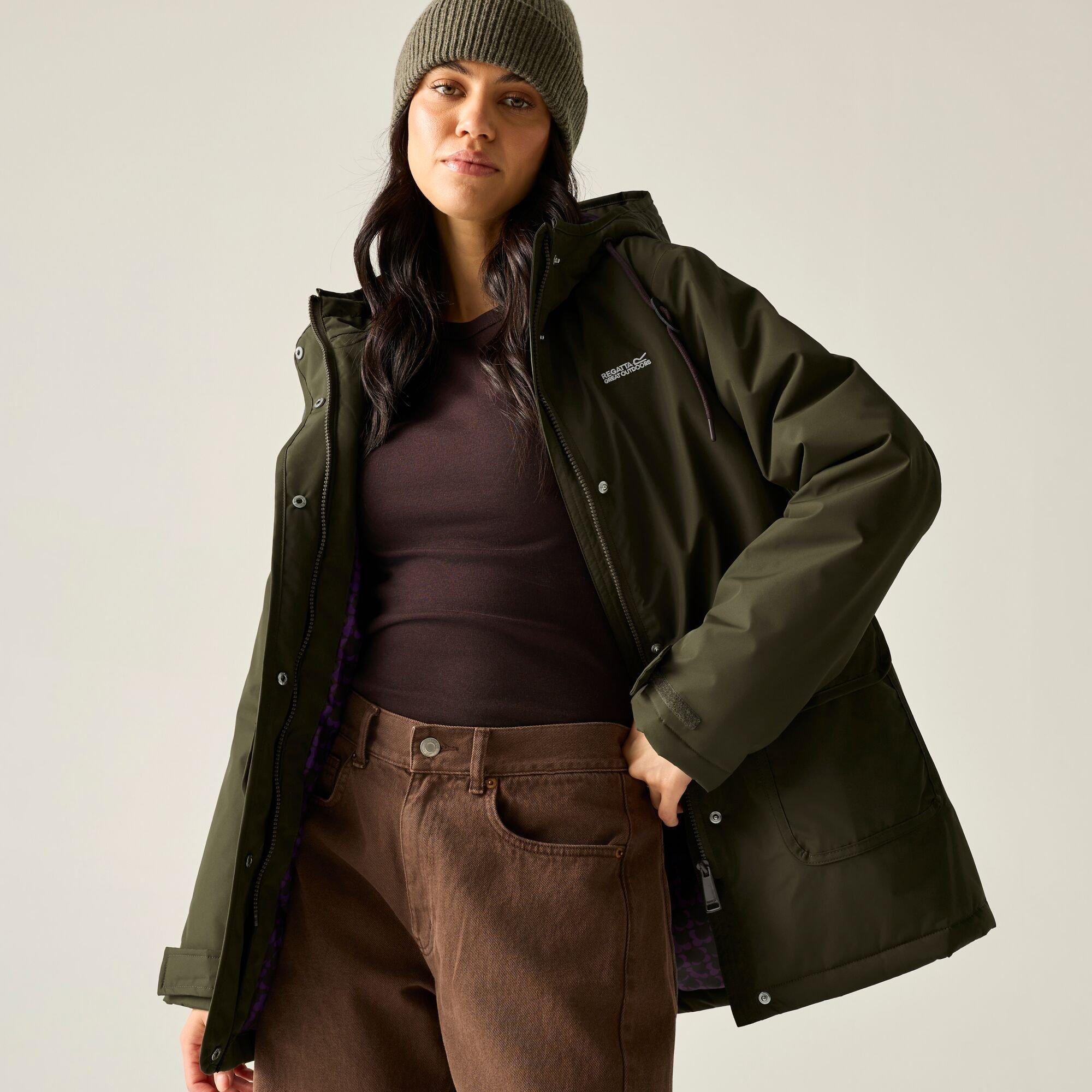 Brown Shadow (E - Regatta - Womens Orla Waterproof Jacket - 1