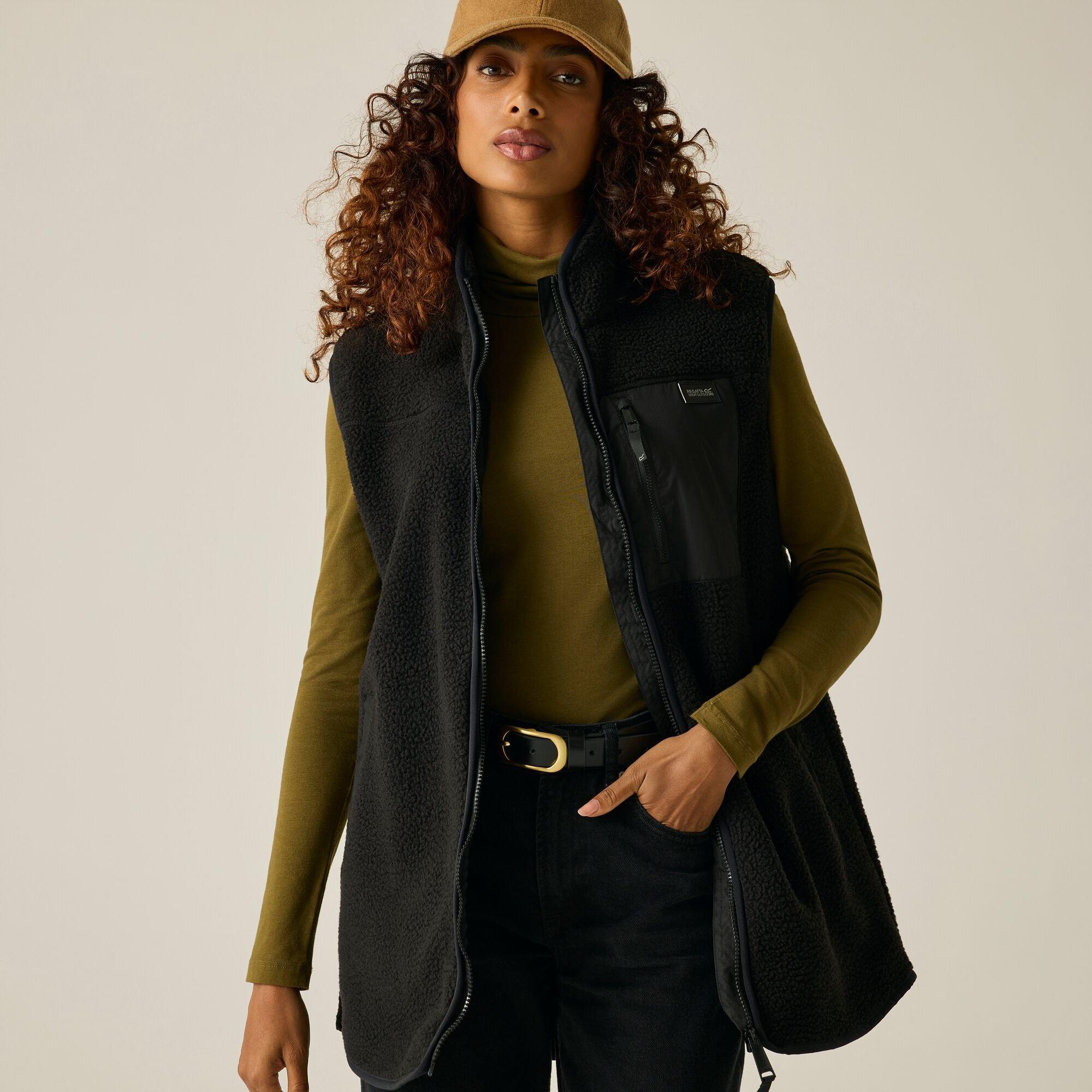 Black - Regatta - Womens Frankie Borg Longline Bodywarmer - 7
