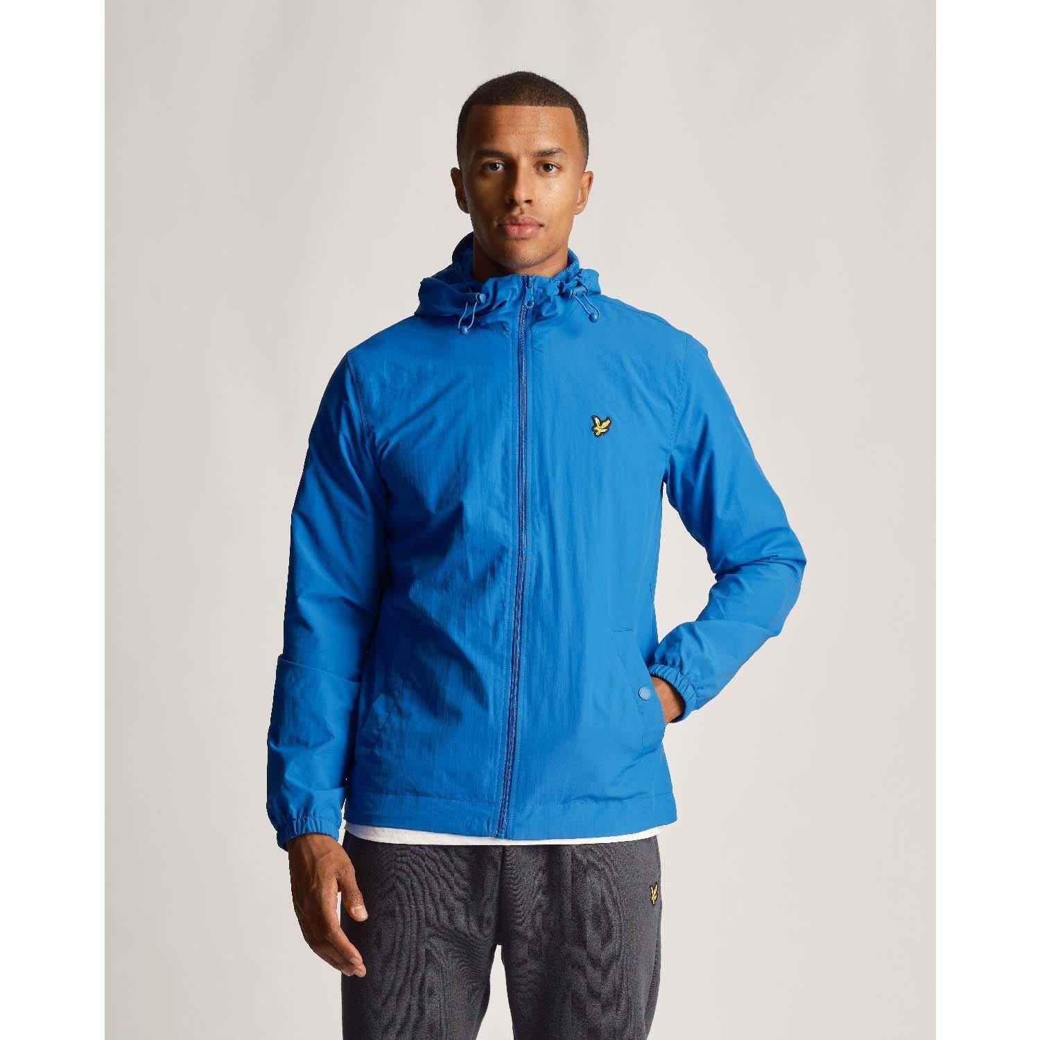Blue - Lyle and Scott - Water Resistant Hooded Jacket - 1