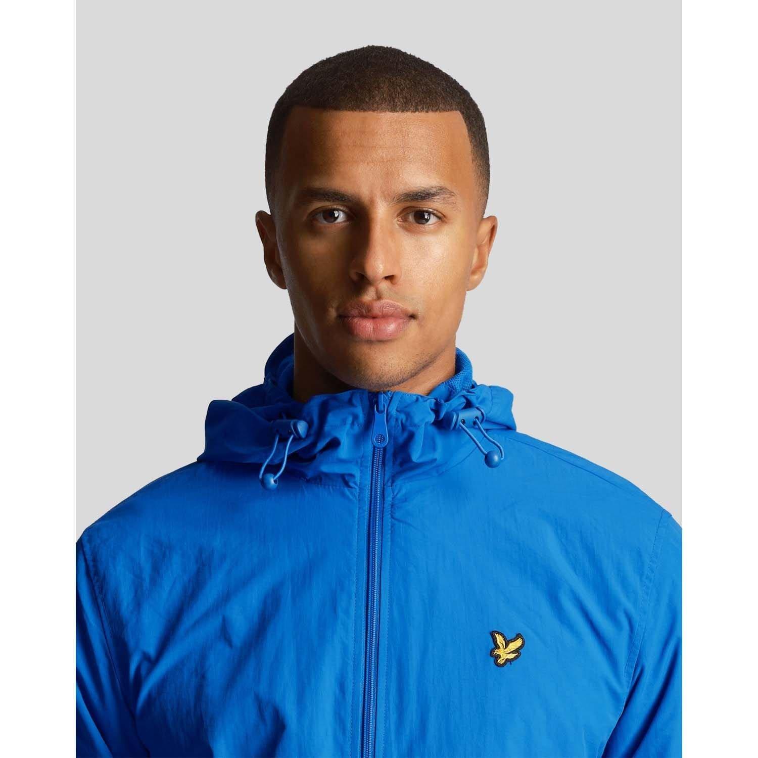 Blue - Lyle and Scott - Water Resistant Hooded Jacket - 4