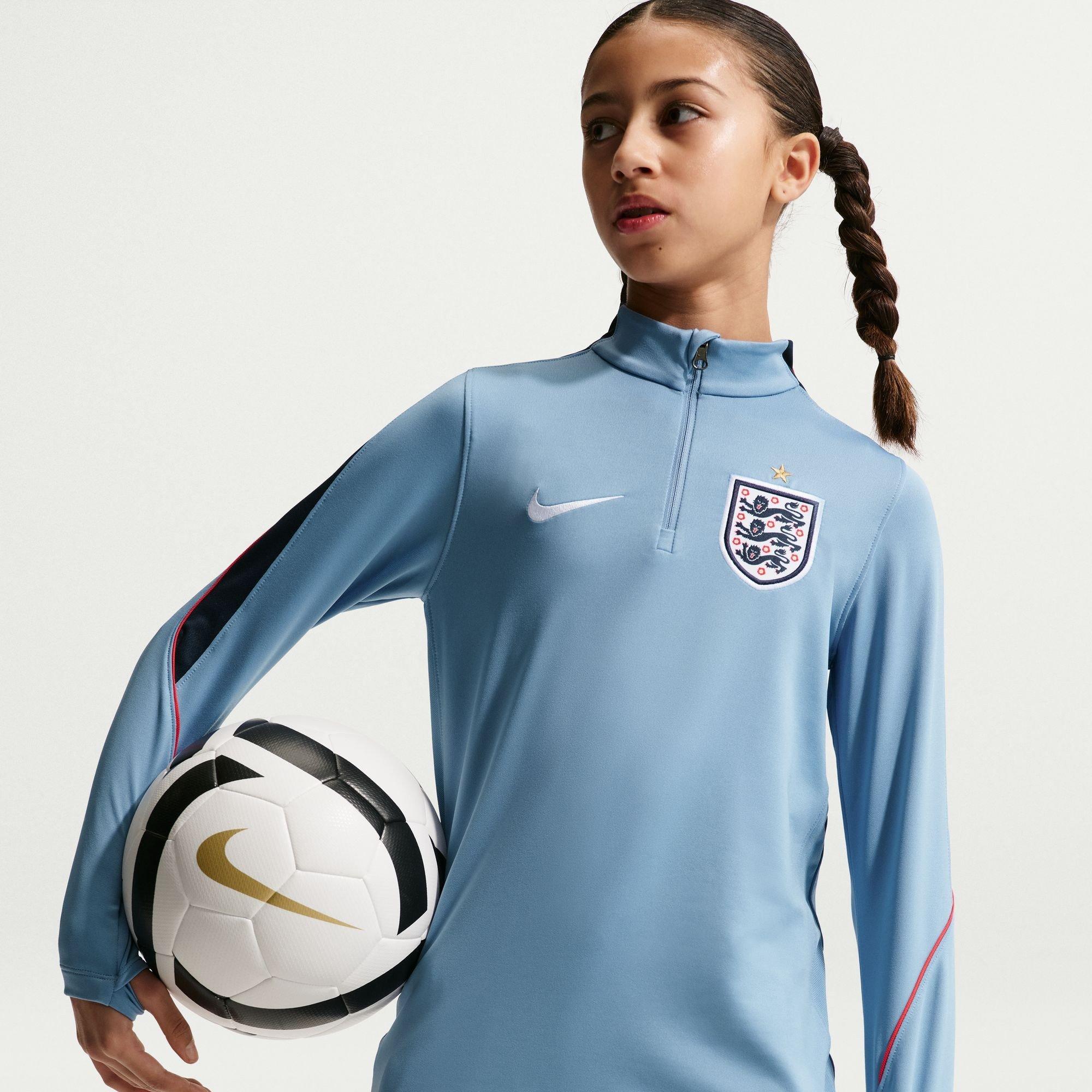 Blå/Marineblå - Nike - Kids' England International Licensed Drill Top - 2